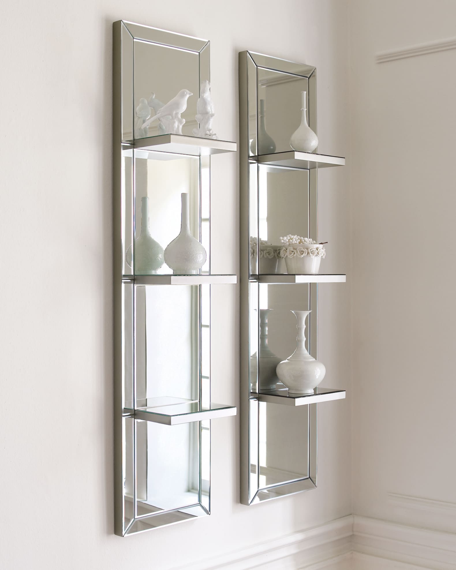 Silver shelves store