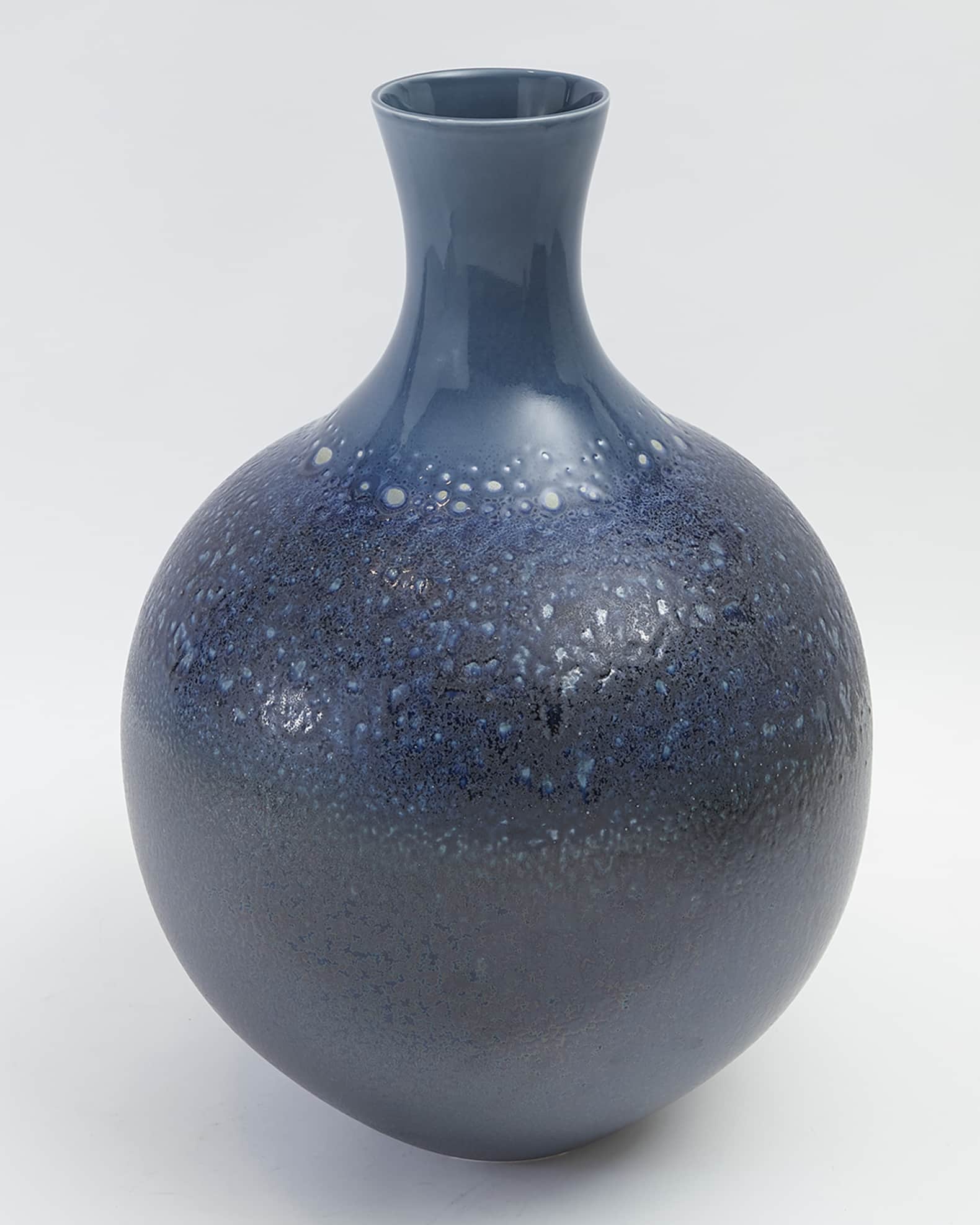 Global Views Sapphire Ombre Round Vase