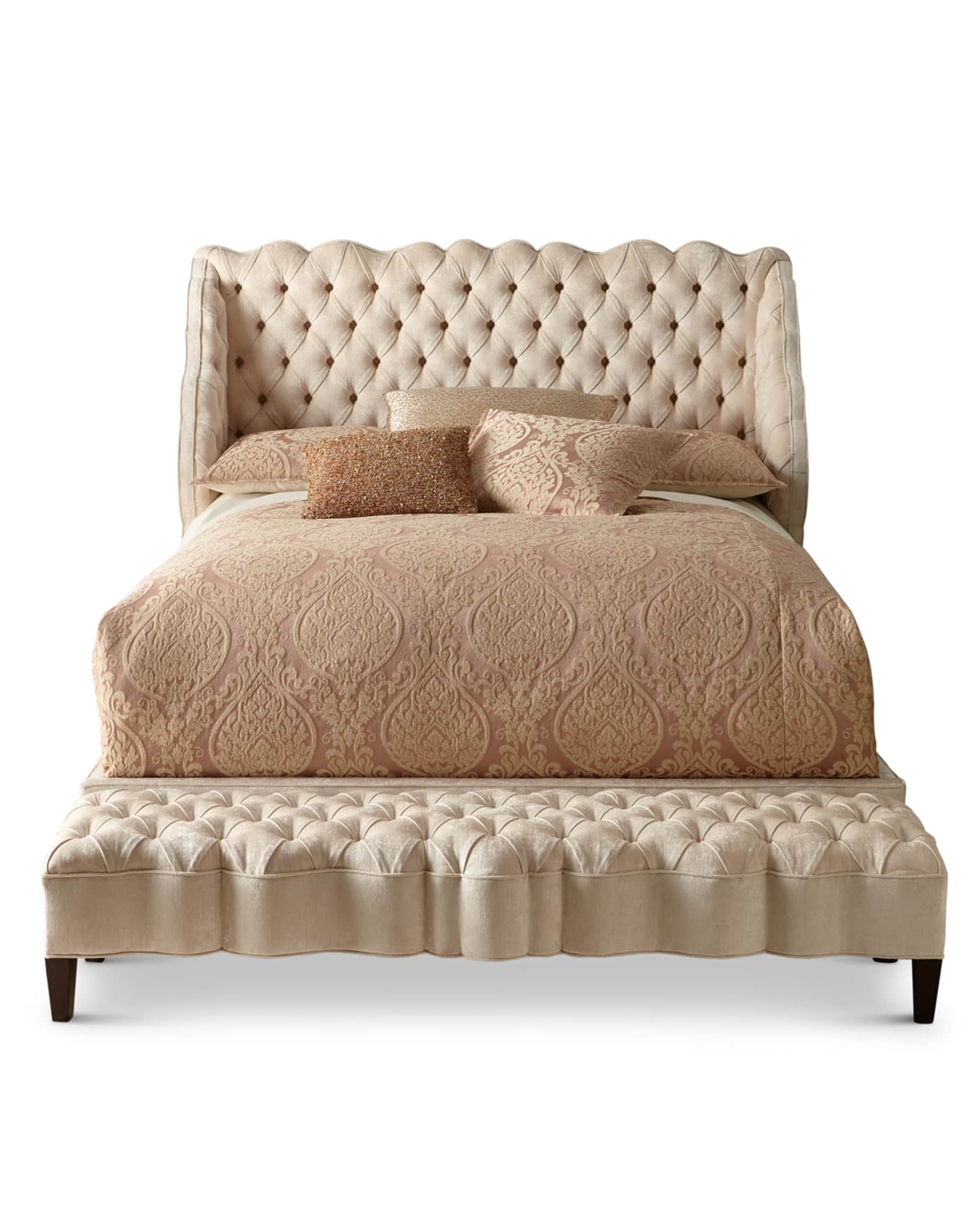 Haute House Madelena Wingback King Bed Horchow