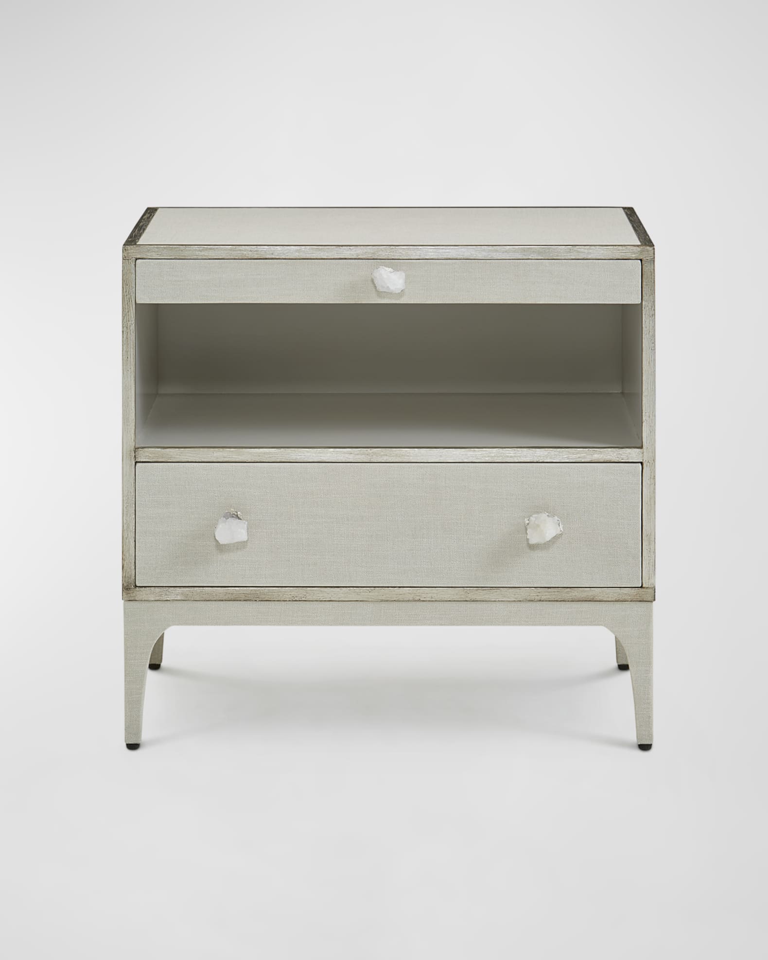 John-Richard Collection Marais Linen Nightstand