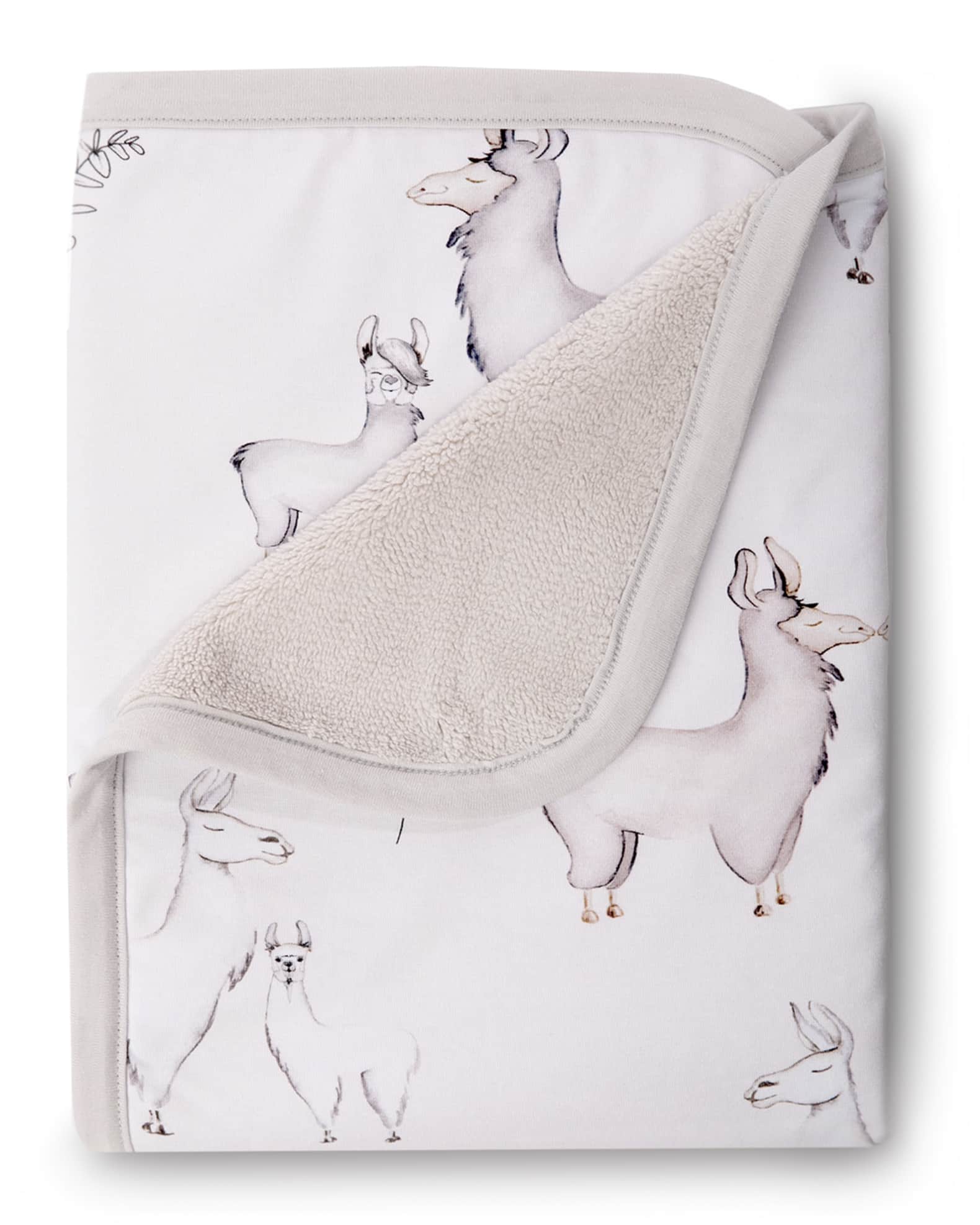 Oilo Studio Llama Jersey Cuddle Blanket