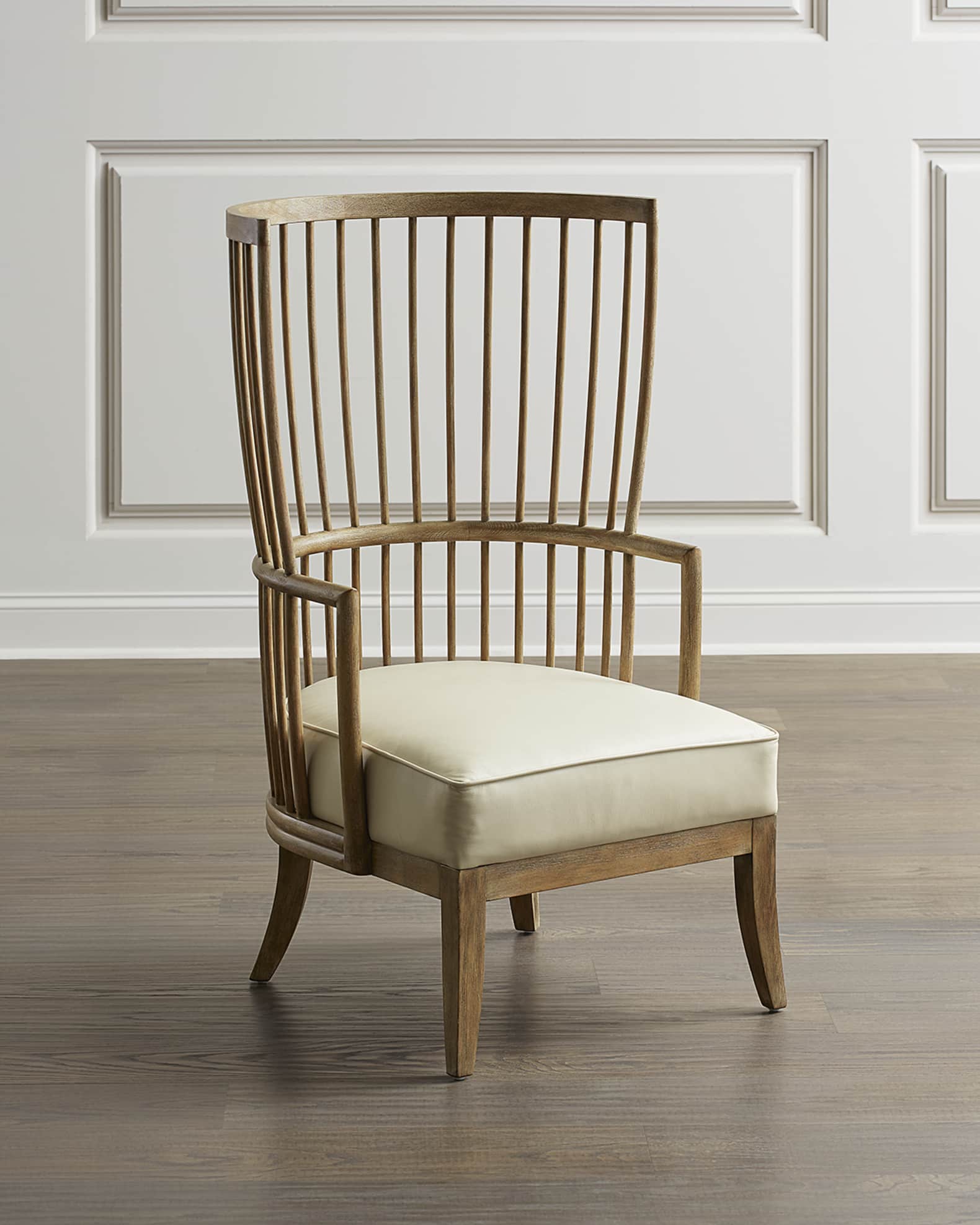 Leather spindle chair shop