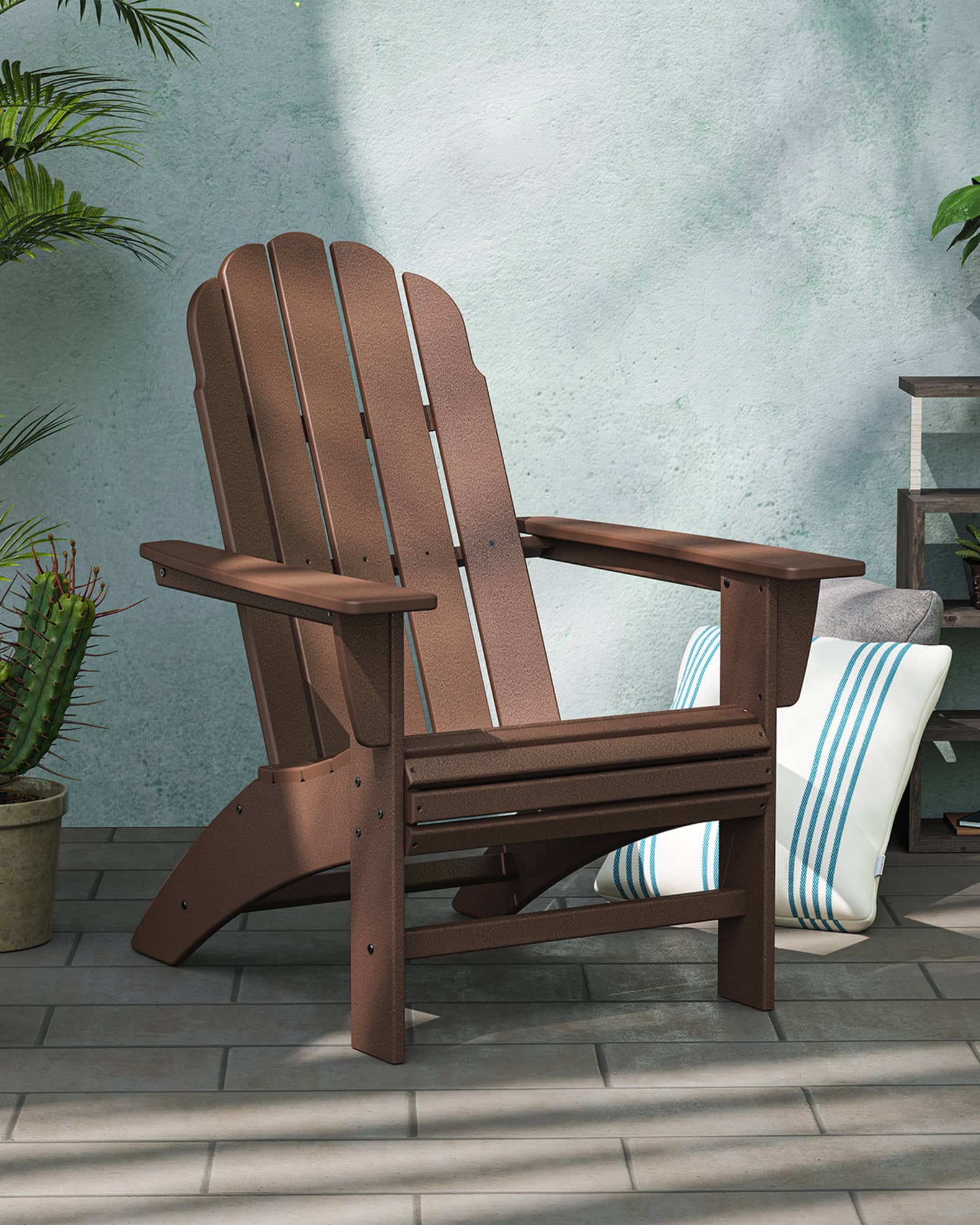 Polywood Adirondack Chairs POLYWOOD Vineyard Curveback Adirondack