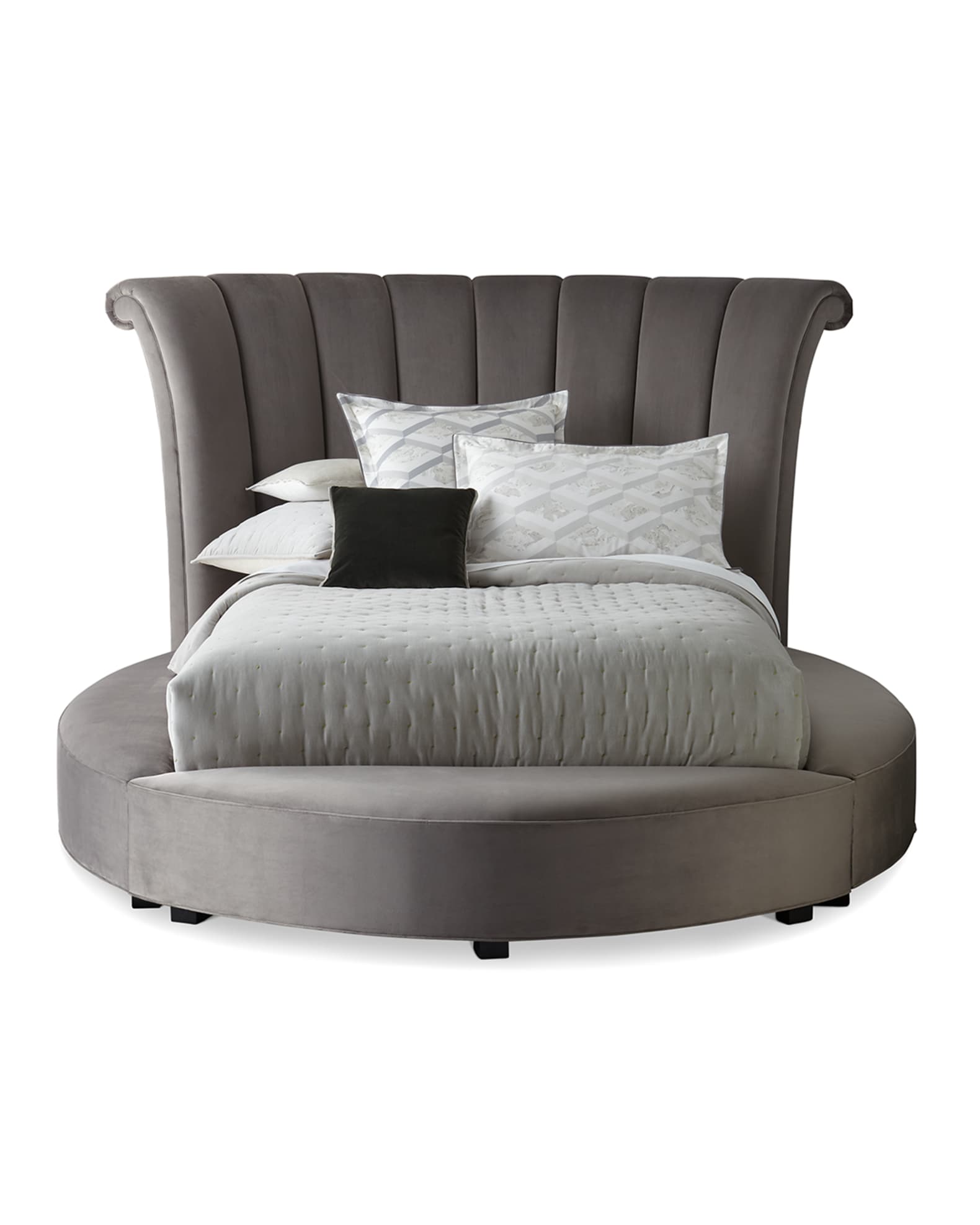 Haute House Katya Round California King Platform Bed Horchow