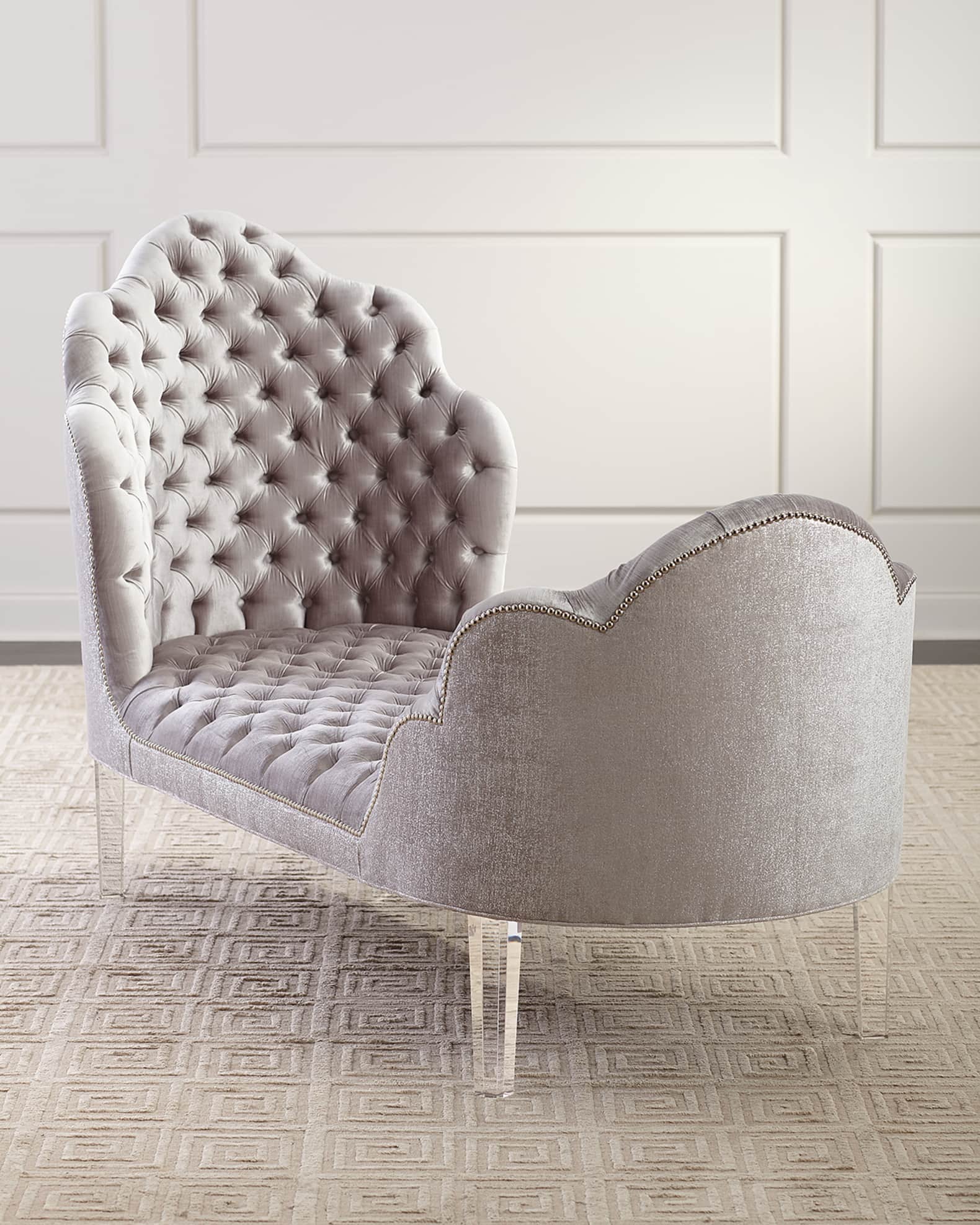 Silver chaise lounge chair store