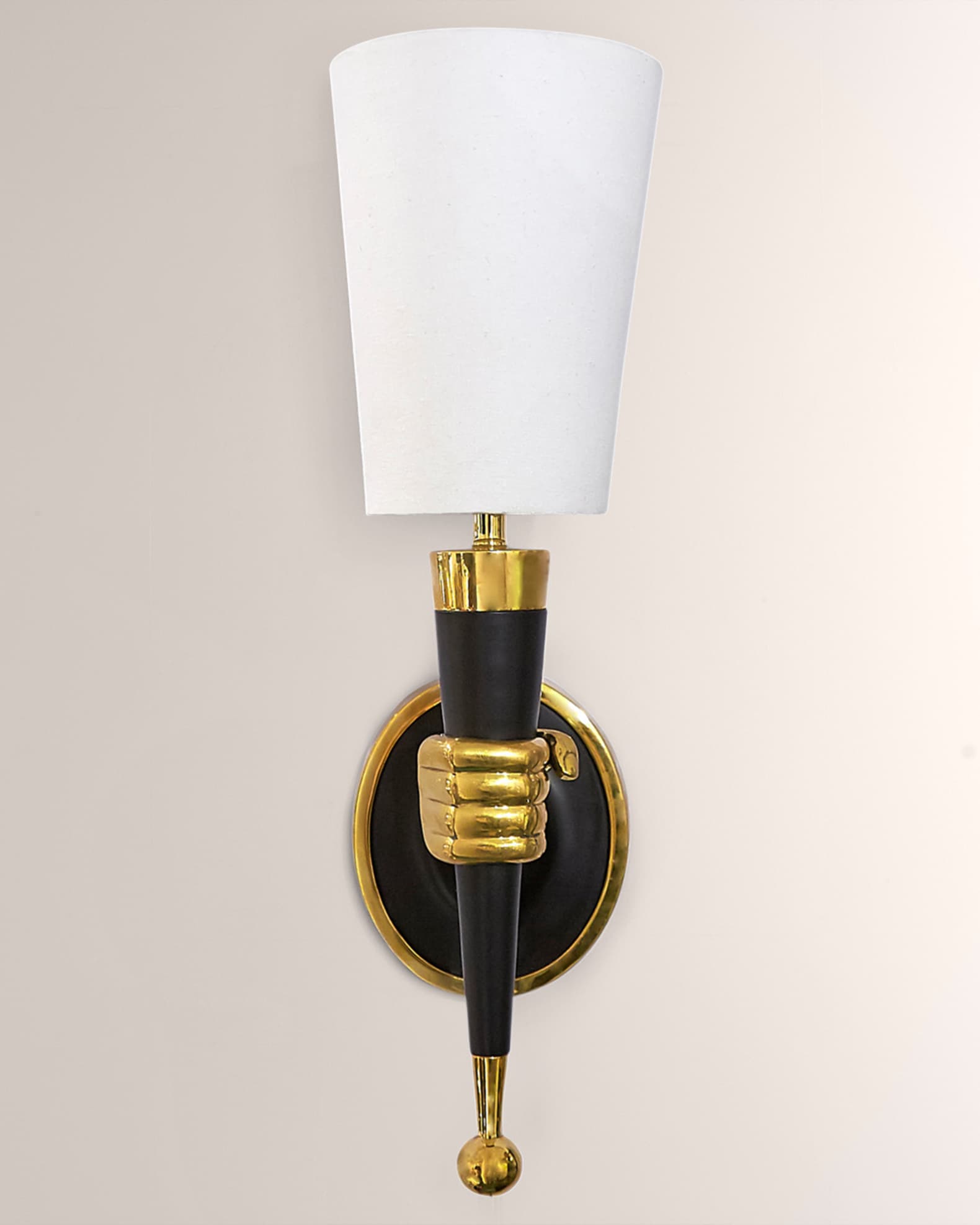Jonathan Adler Brass Right Hand Sconce