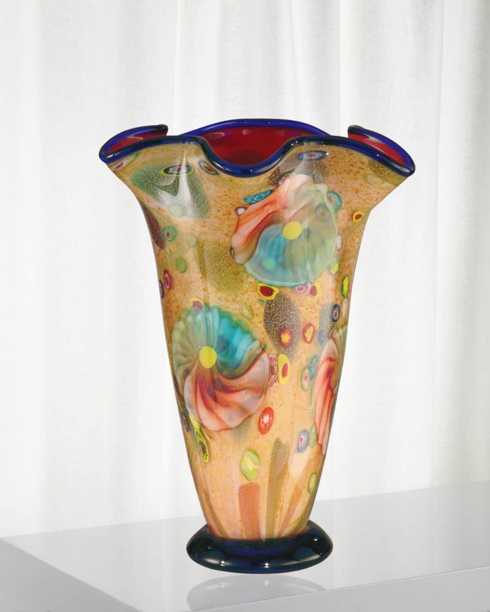Dale Tiffany Coast Sand Decorative Art Glass Vase