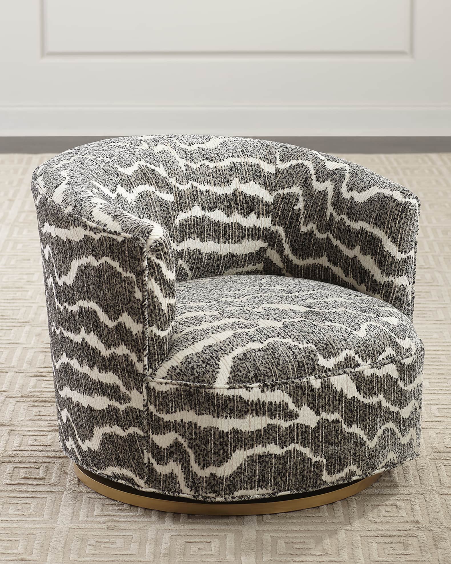 Animal print swivel chair cheap
