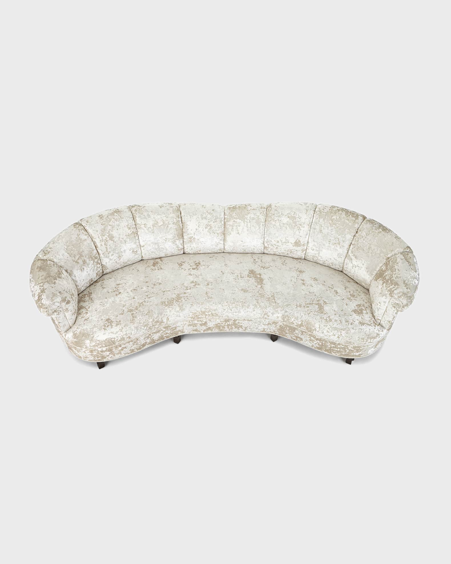 Haute House Lizette Channeled Tufted Sofa 121"