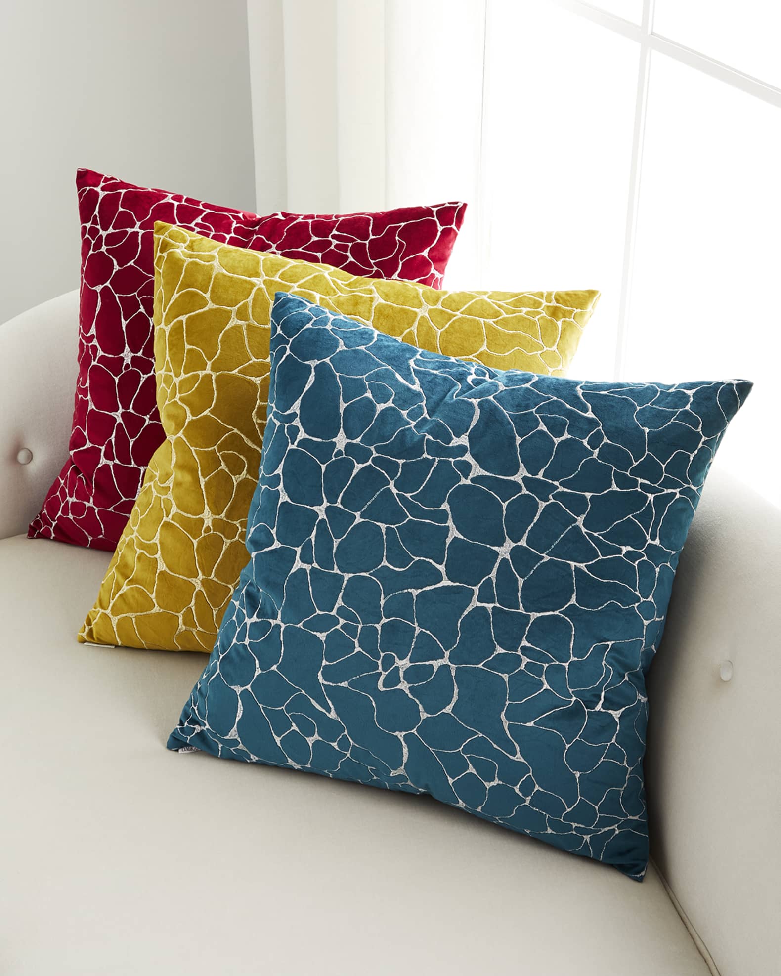 D.V. KAP Home Dare Sulfur Pillow Horchow