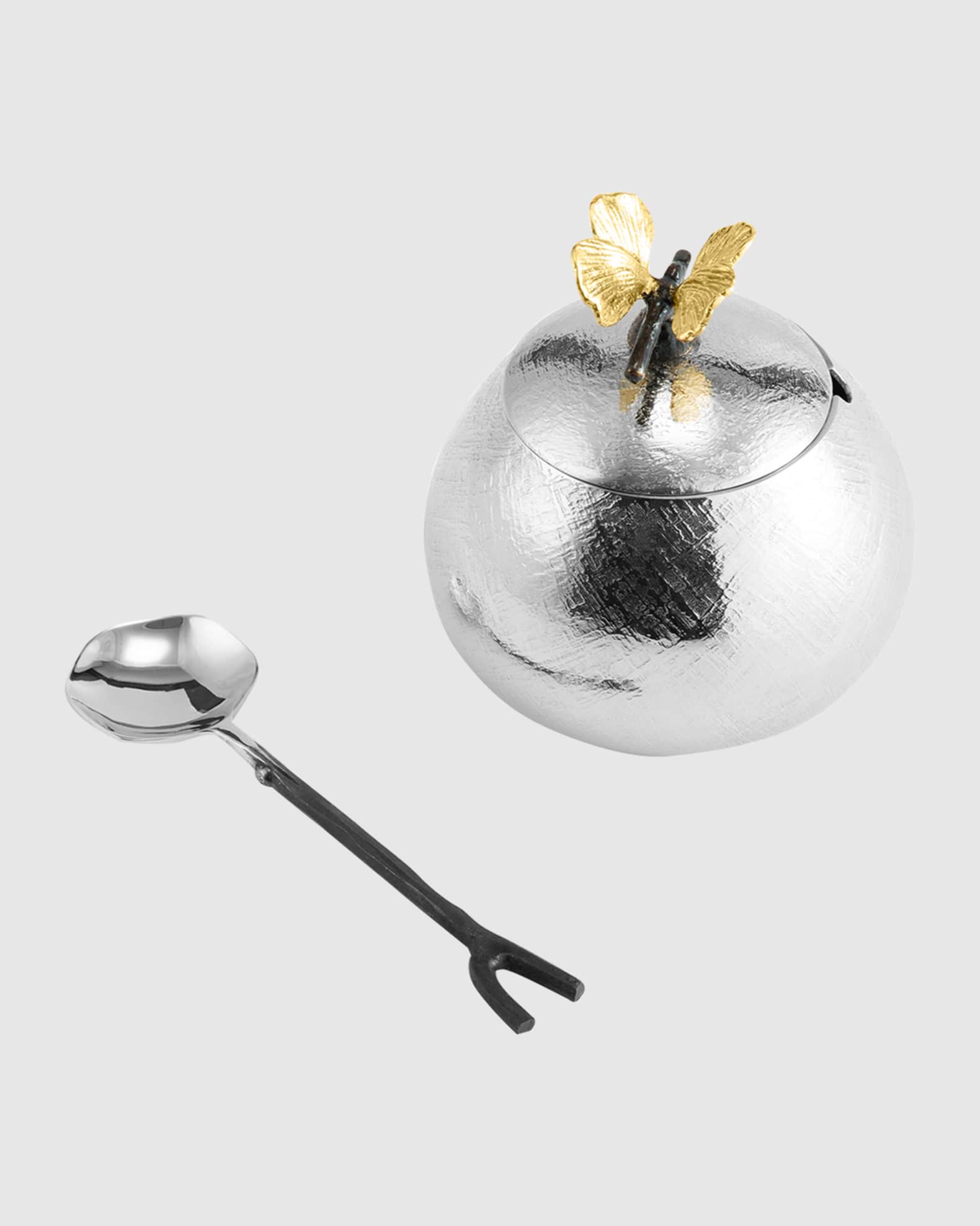 Michael Aram Butterfly Ginkgo Pot with Spoon