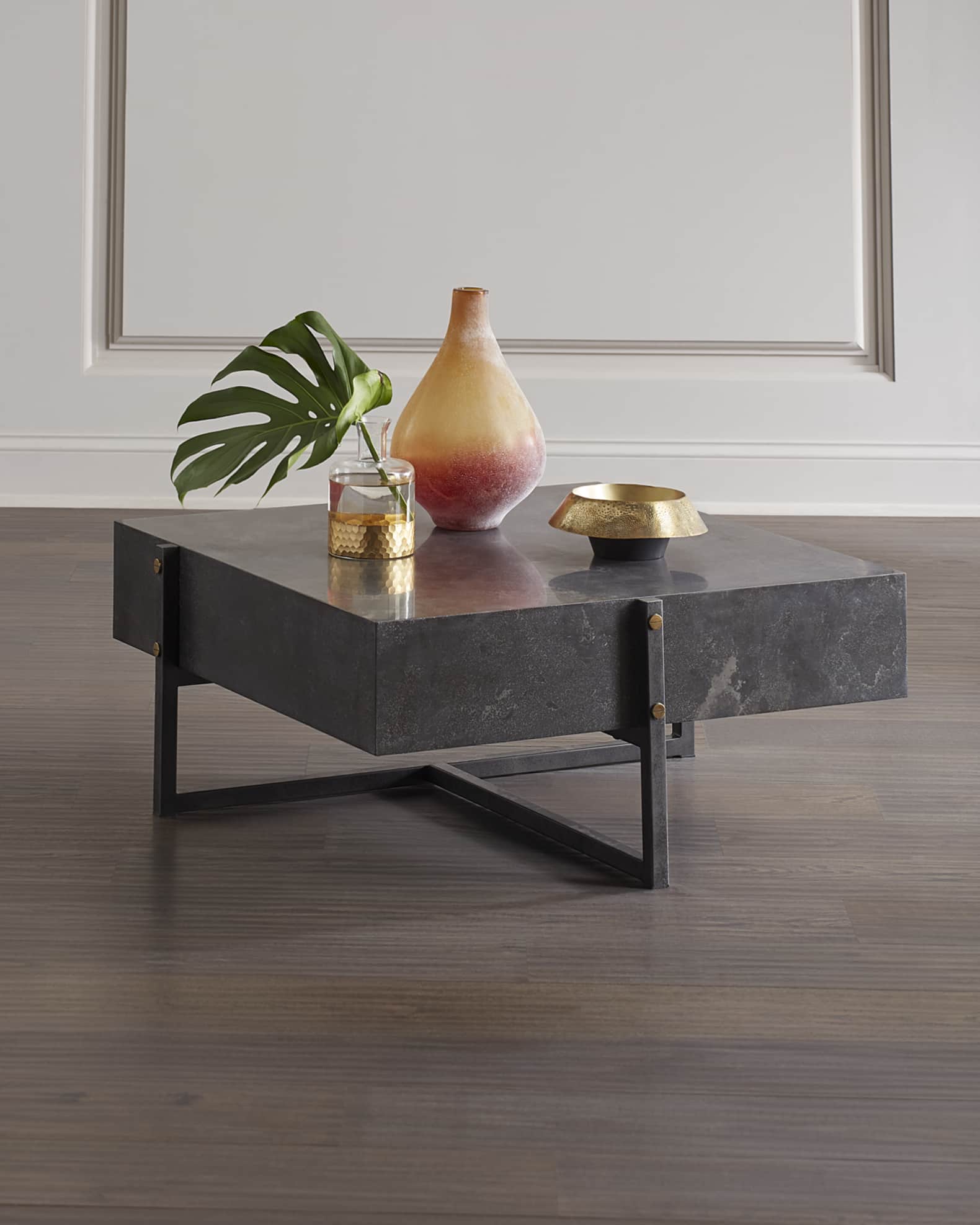 Four Hands Isabella Blue Stone Coffee Table Horchow