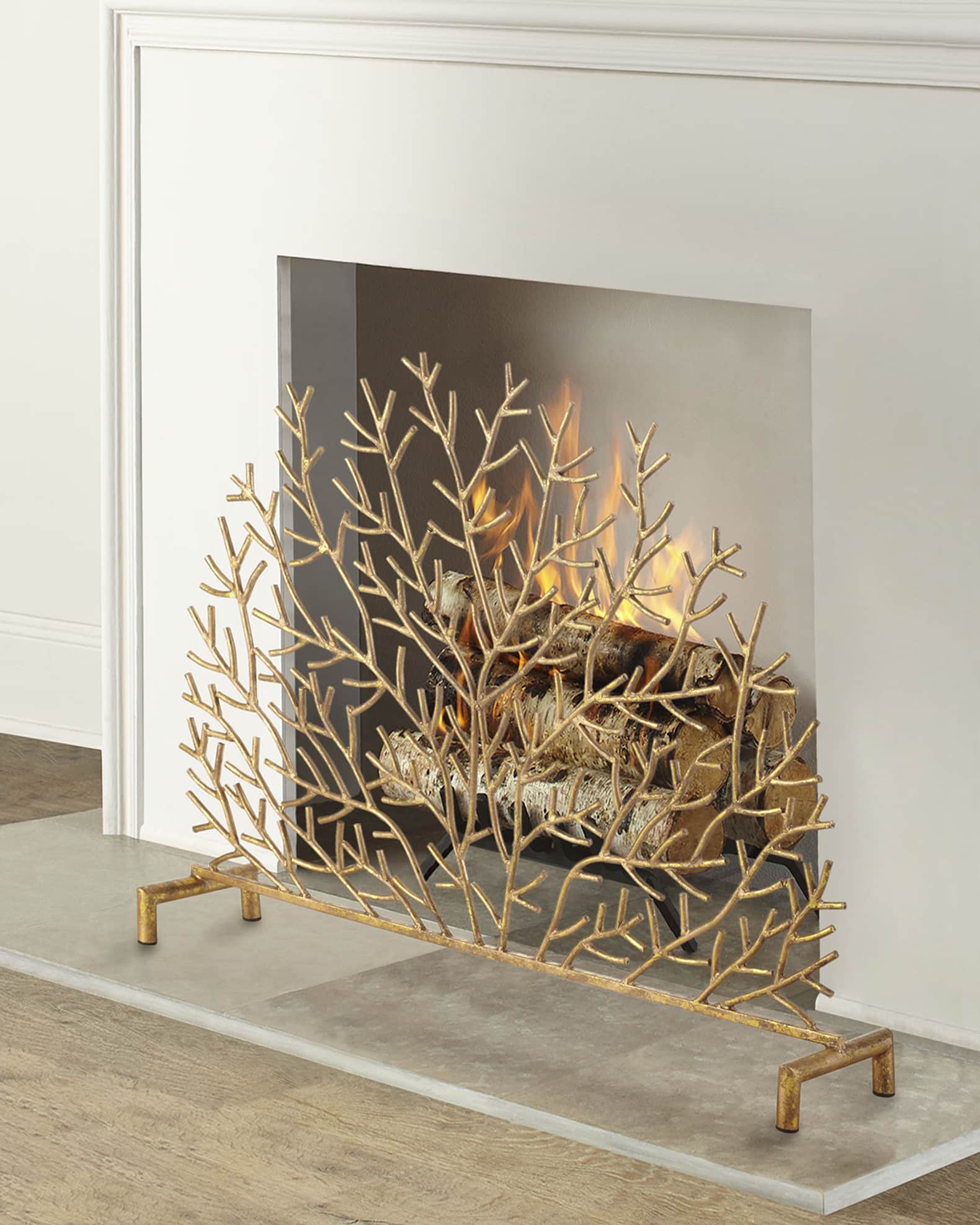 Decorative cheap fireplace screens