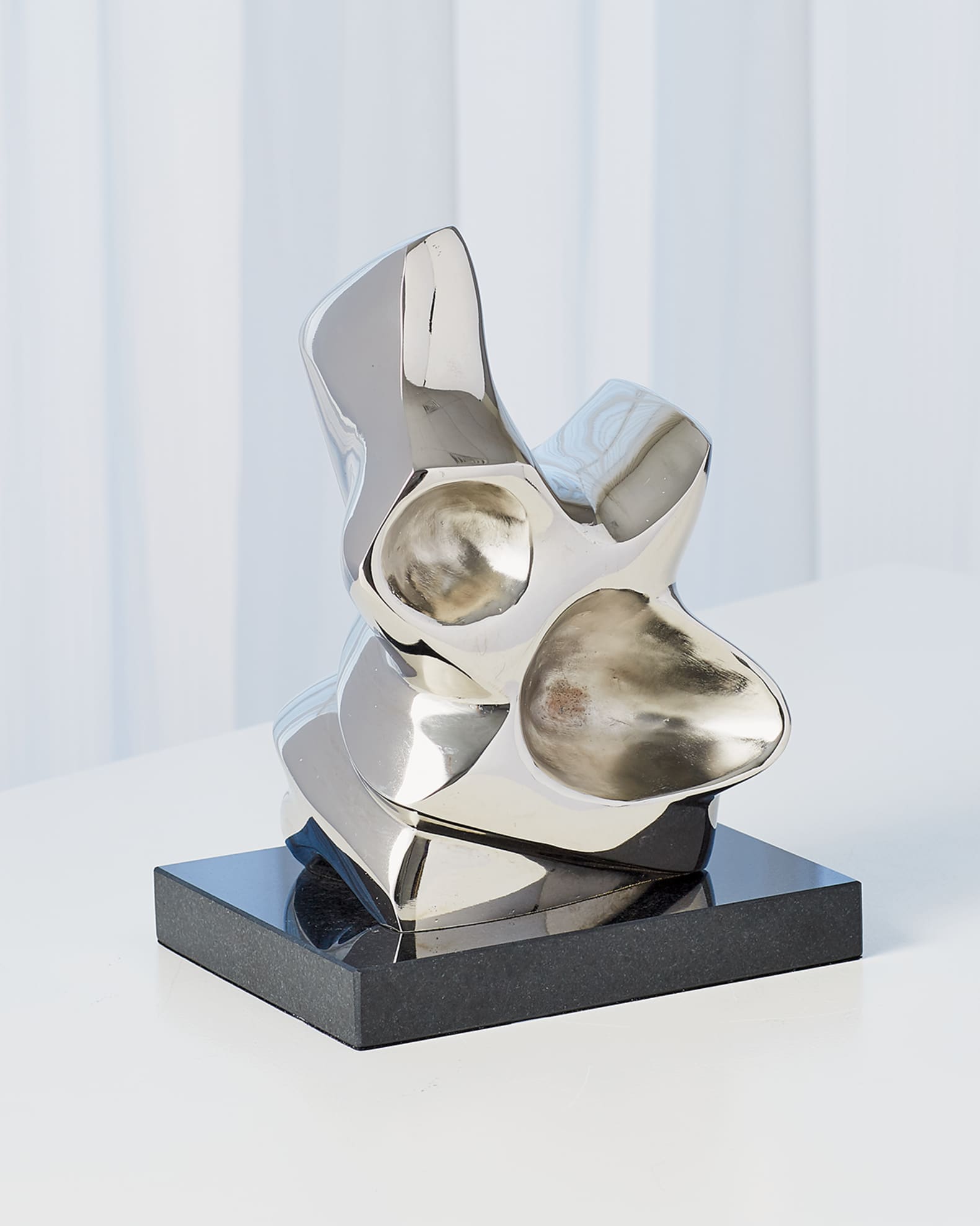 Global Views Abstract Figural Sculpture - Nickel - Large
