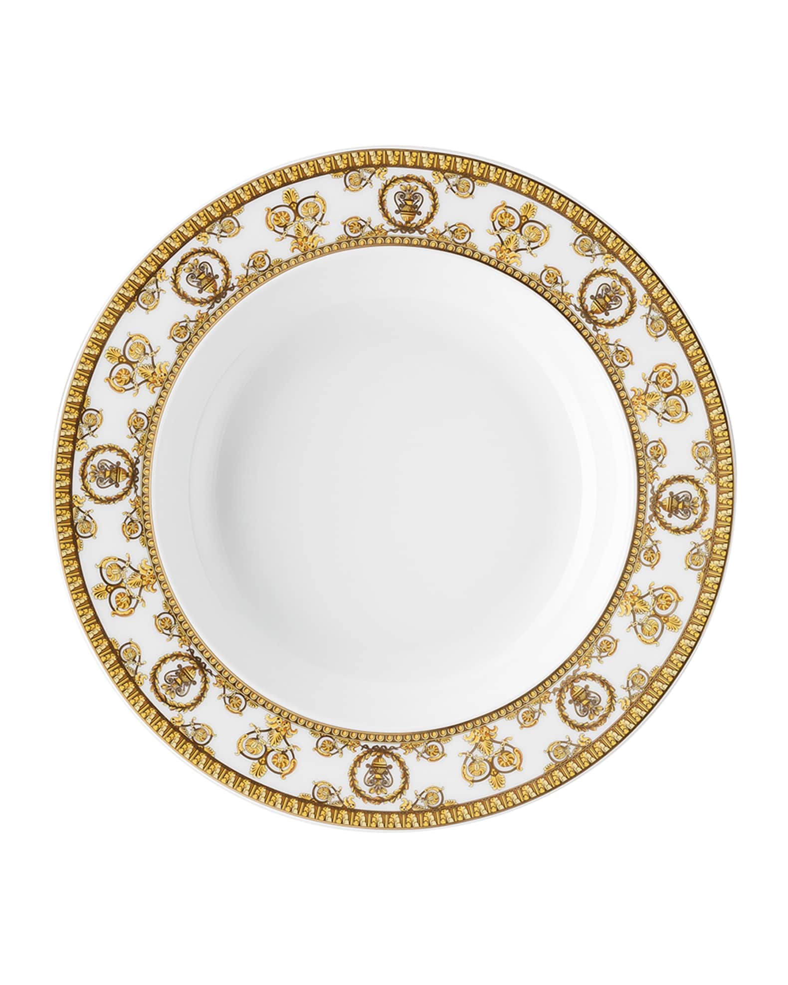 Versace I Love Baroque Bianco Rim Soup Bowl
