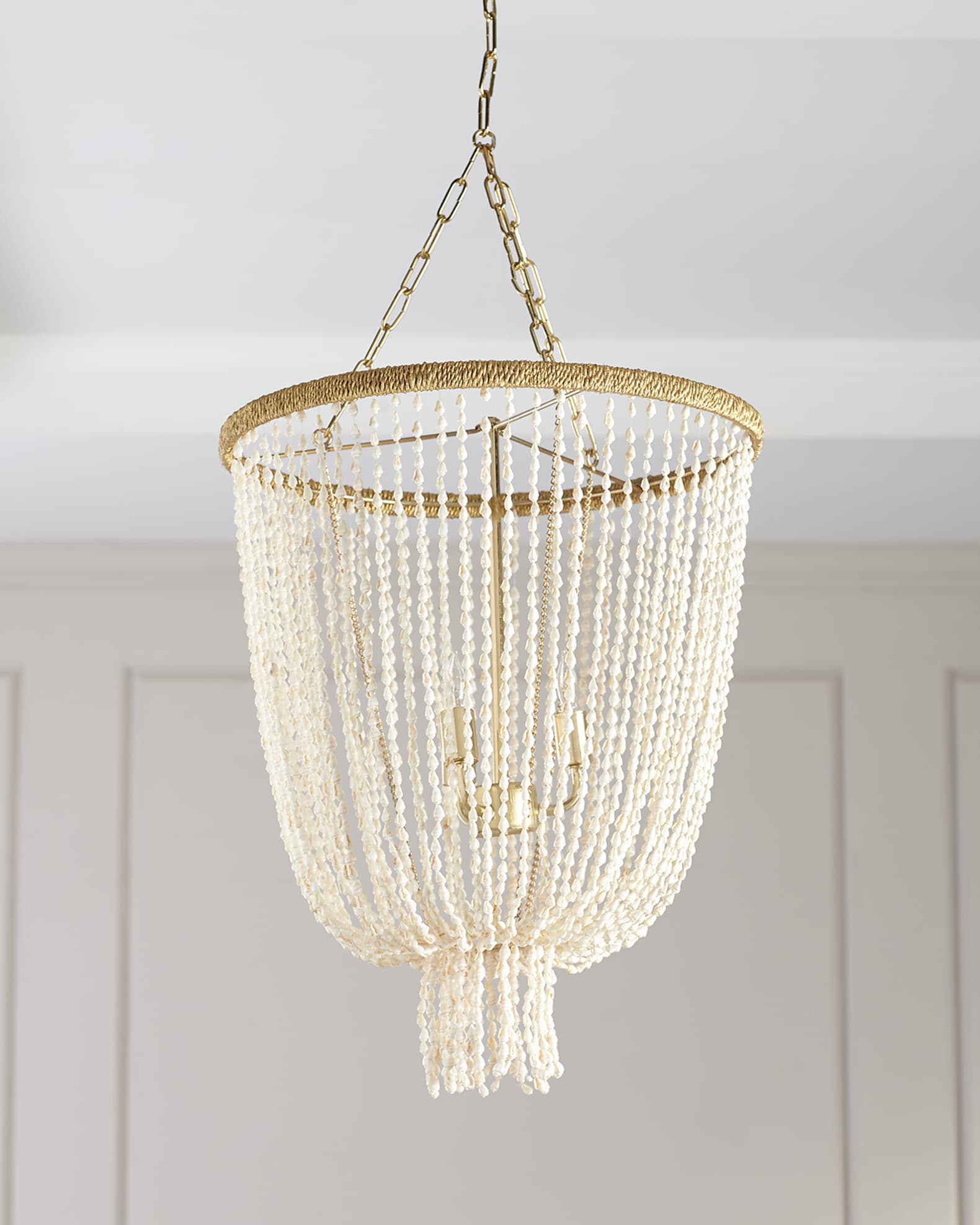 White and gold light fixture deals