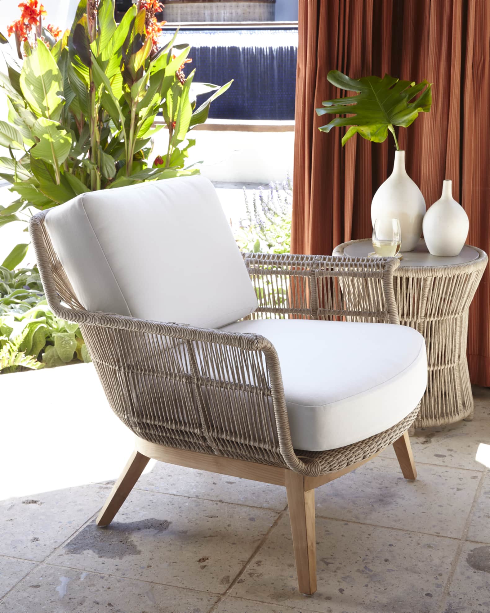 Palecek Loretta Outdoor Lounge Chair Horchow