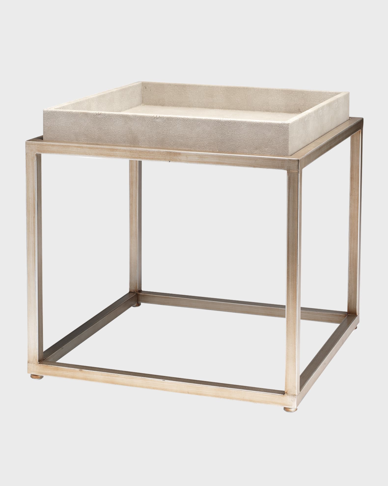 Jamie Young Jax Faux Shagreen Side Table Horchow
