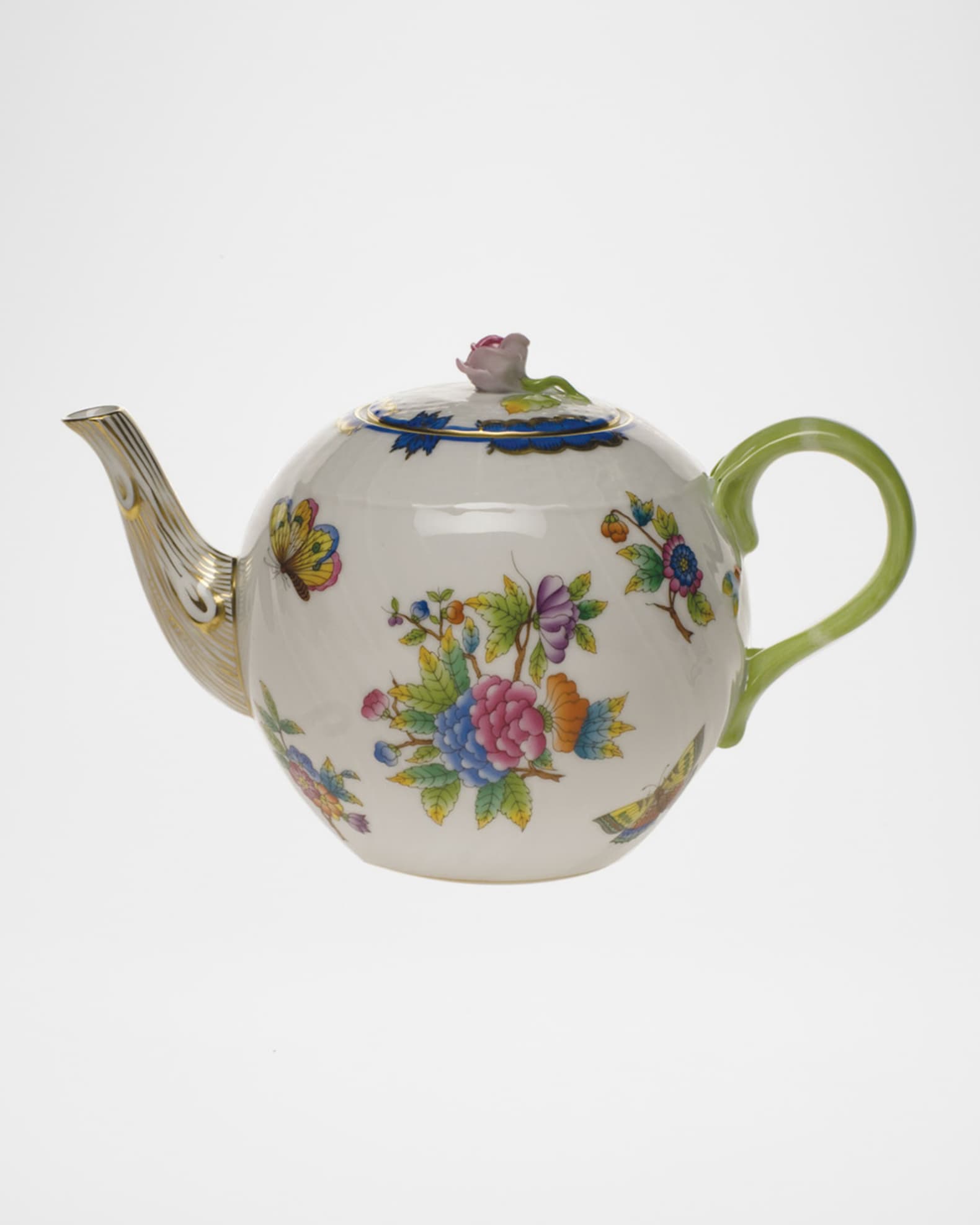 Herend Queen Victoria Blue Teapot