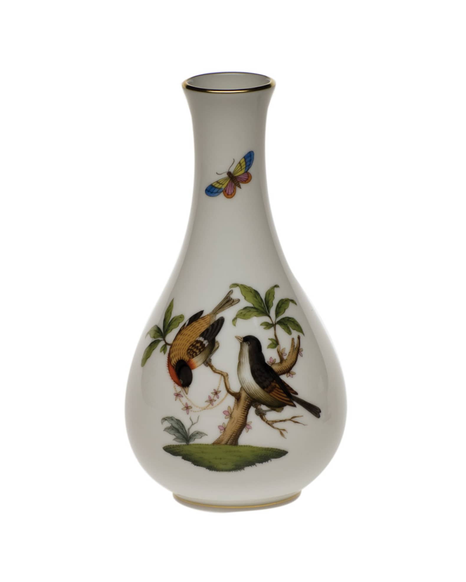 Herend Rothschild Bird Vase Horchow