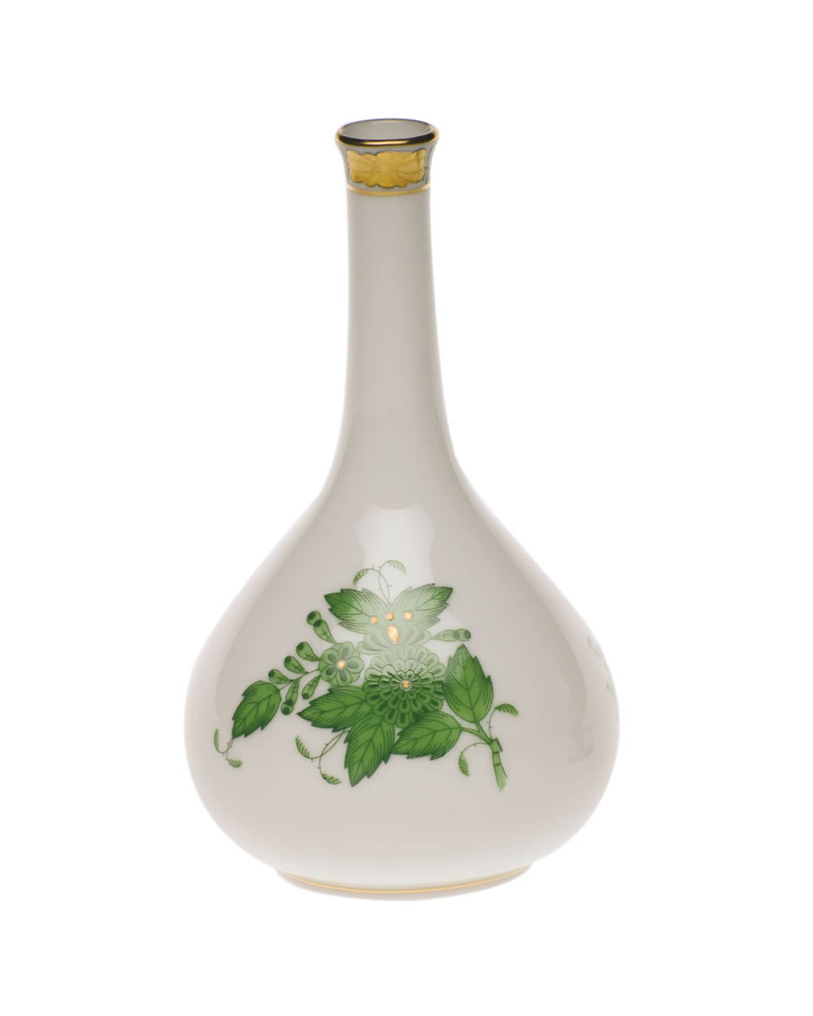 Herend Chinese Bouquet Green Medium Bud Vase Horchow