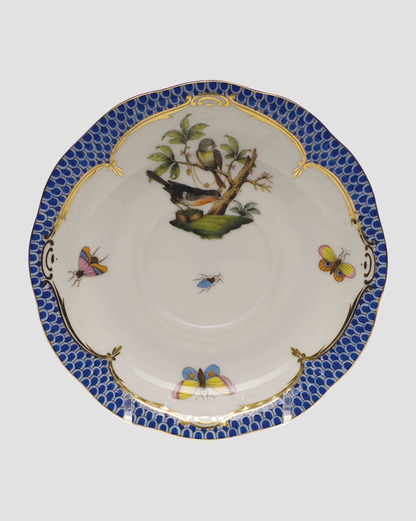 Herend Rothschild Blue Motif 02 Tea Saucer
