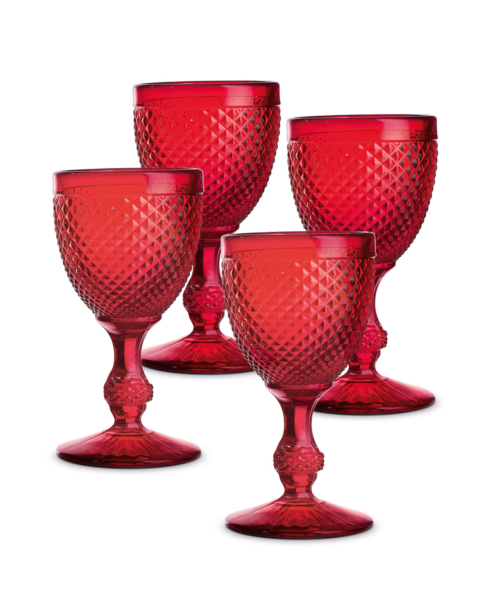 Red sales water goblets