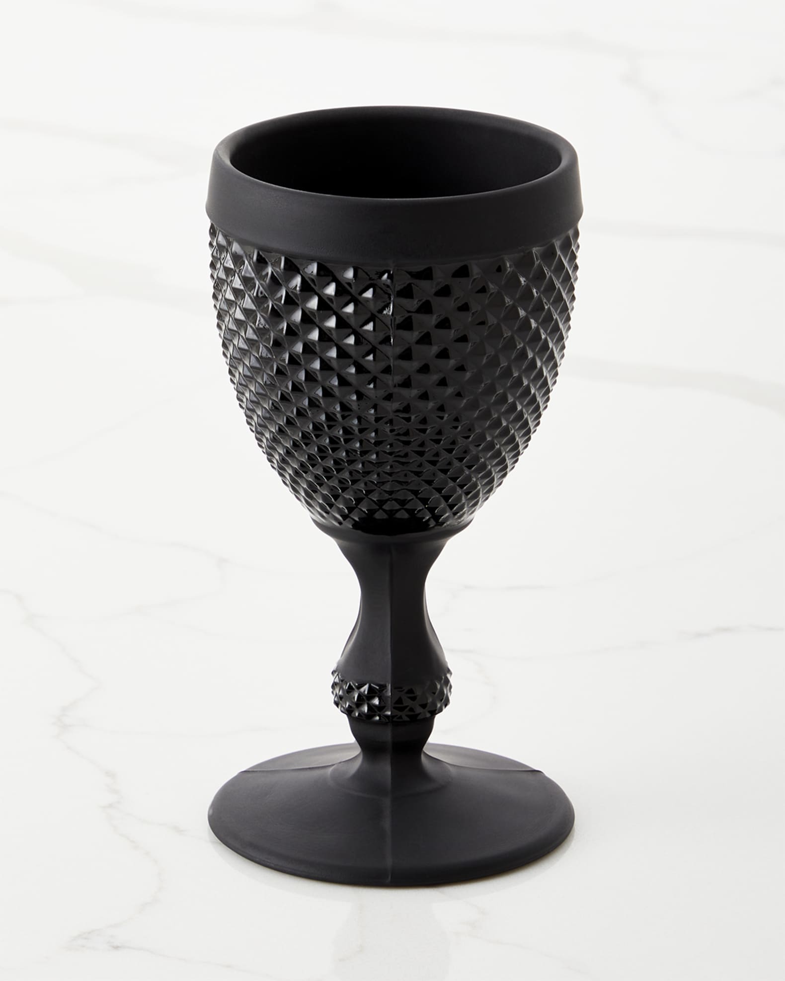 Vista Alegre Bicos Frosted Water Goblet
