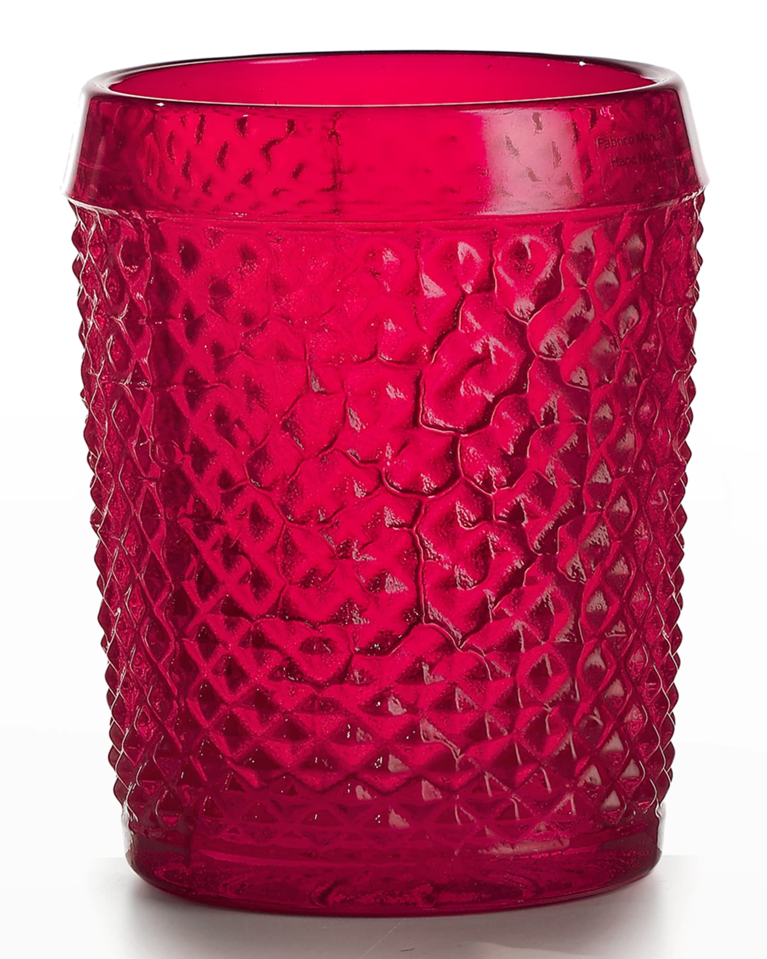 Vista Alegre Bicos Old-Fashioned Glasses, Set of 4 - Red