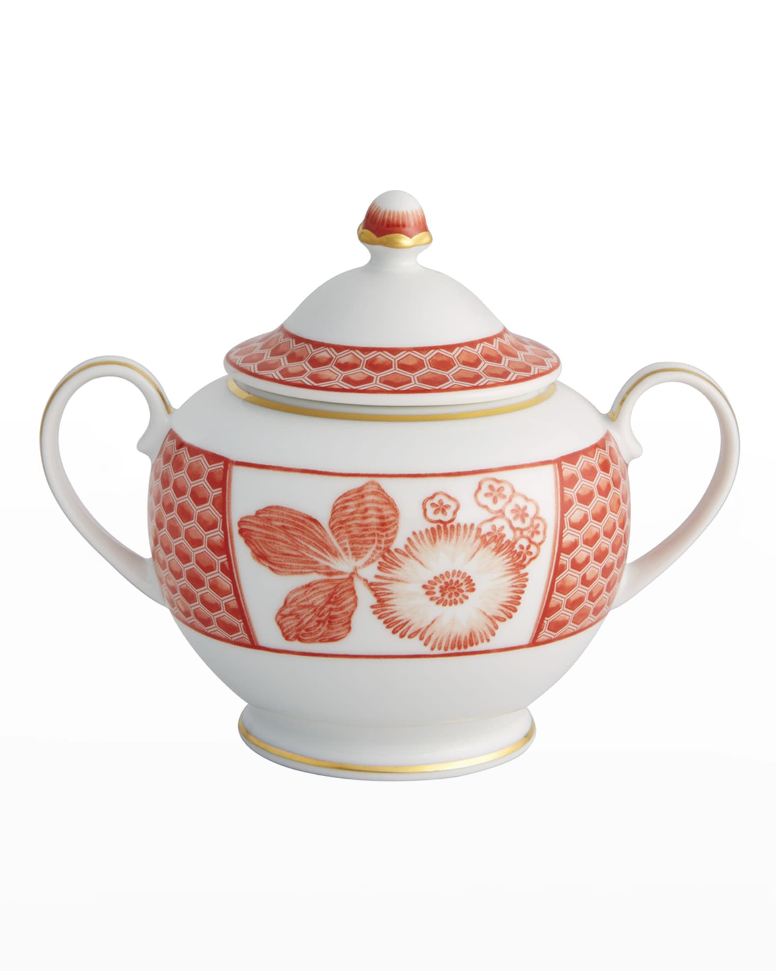 Vista Alegre Coralina Sugar Bowl
