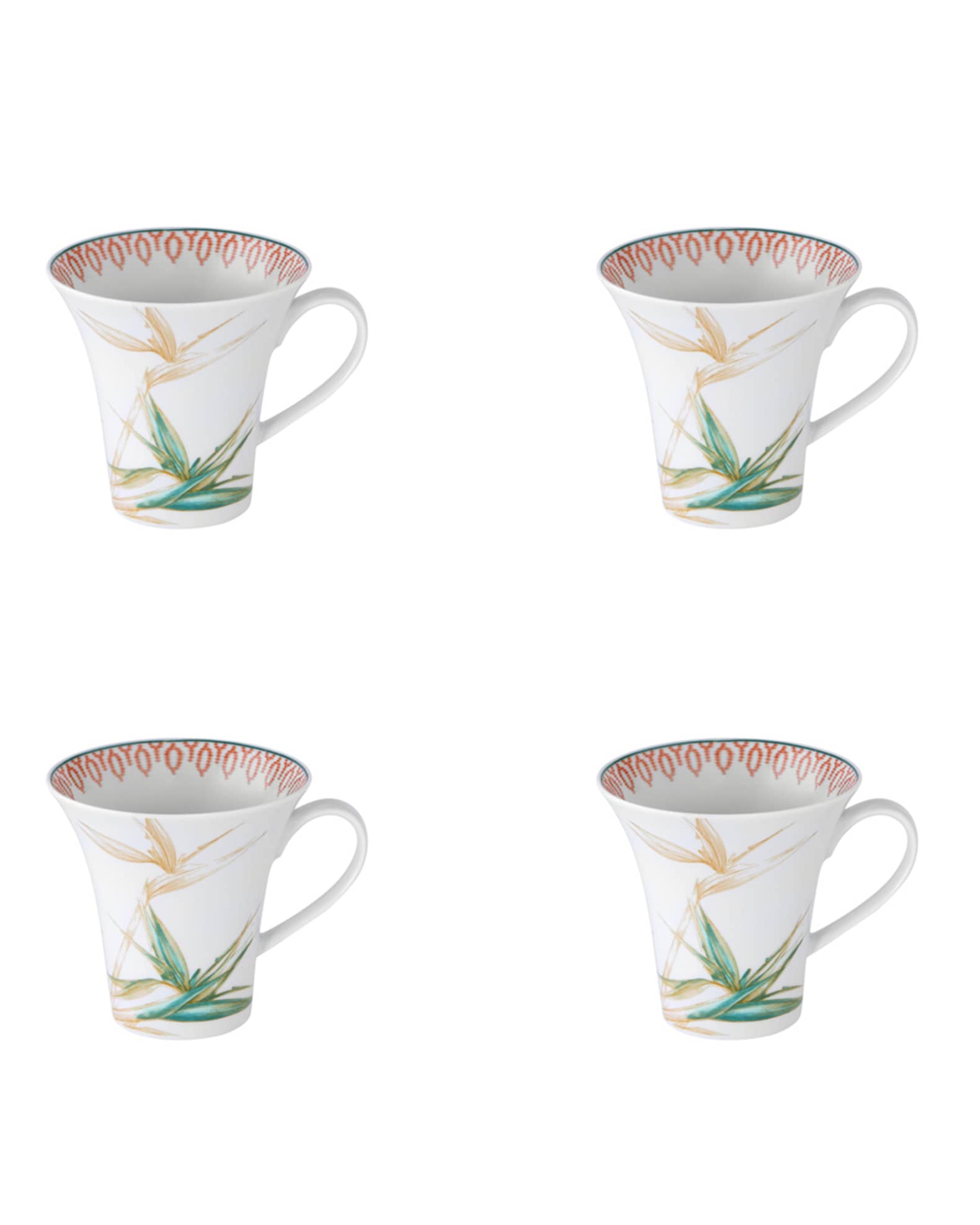 Vista Alegre Fiji Mugs, Set of 4
