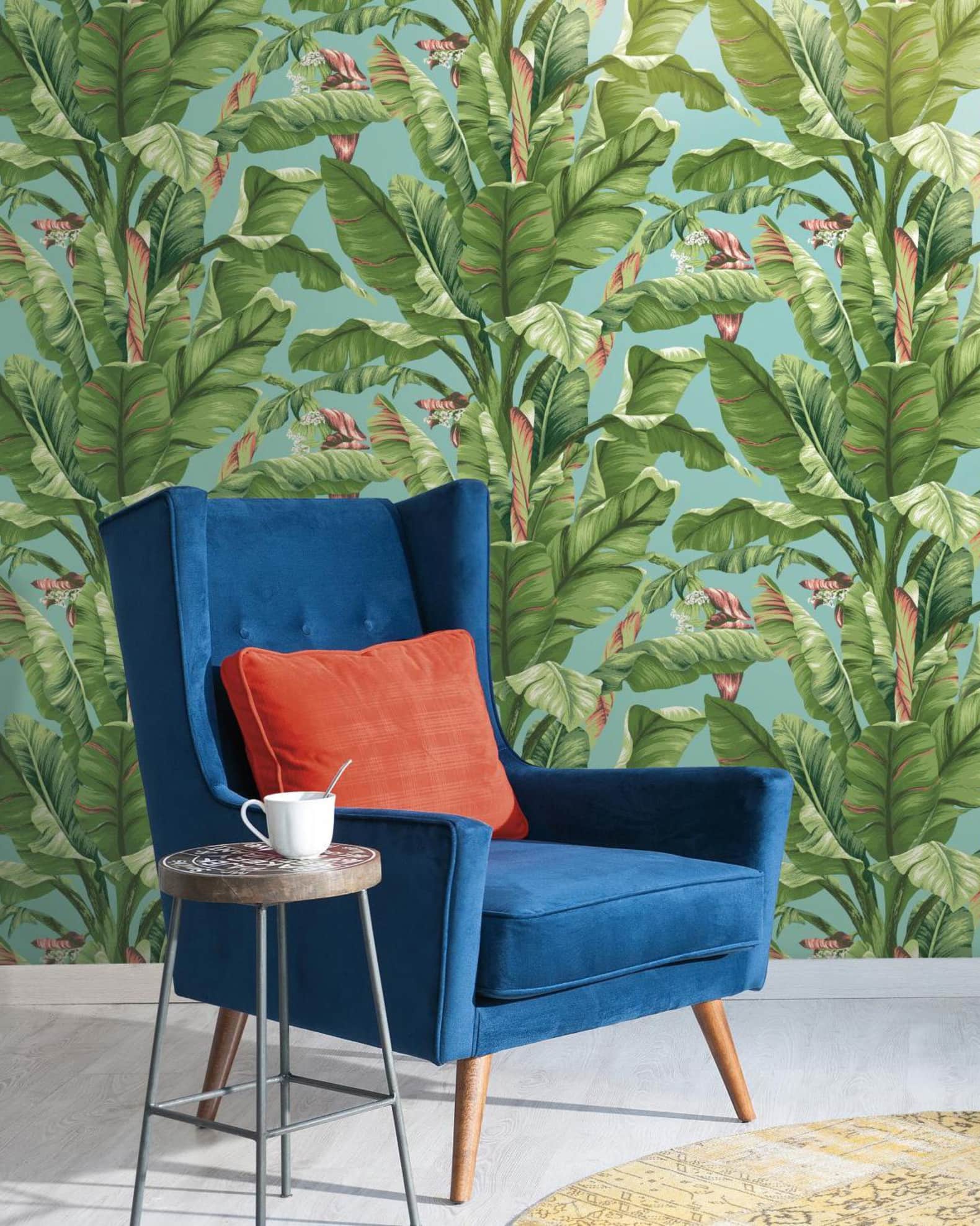 York Wallcoverings Banana Leaf Wallpaper Horchow
