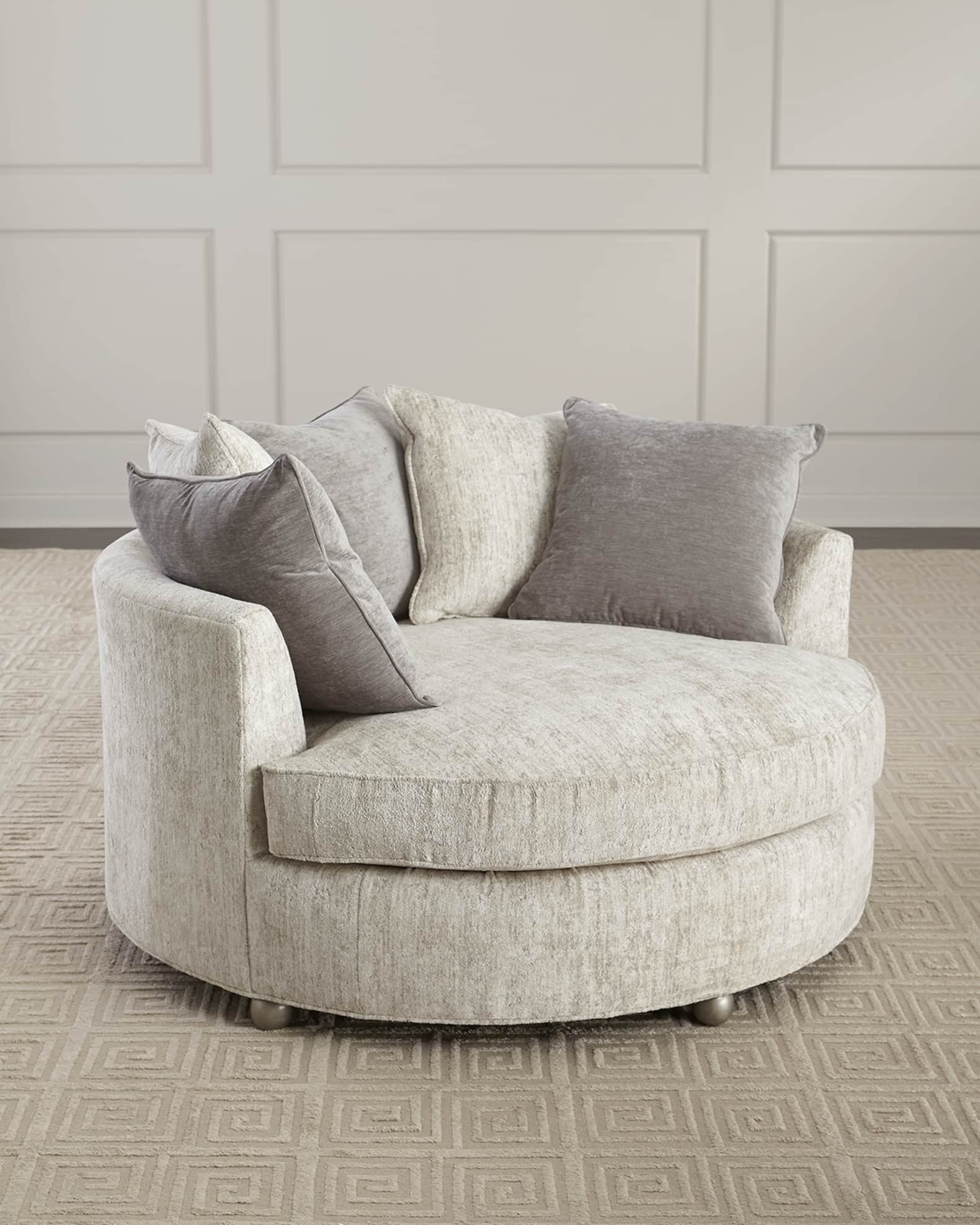 Round chaise shop