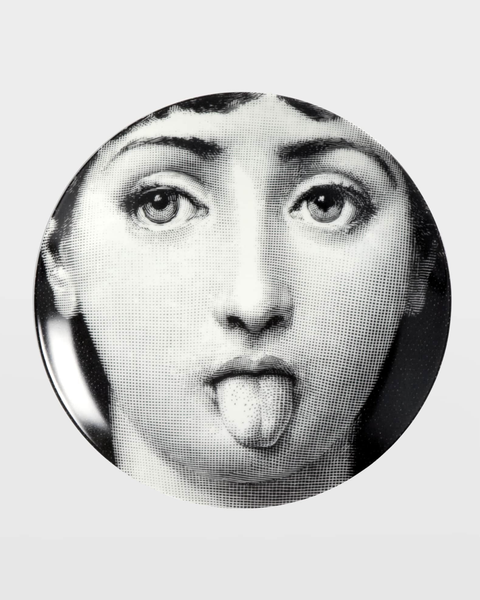 Fornasetti Tema E Variazioni n. 82 Tongue Out Wall Plate
