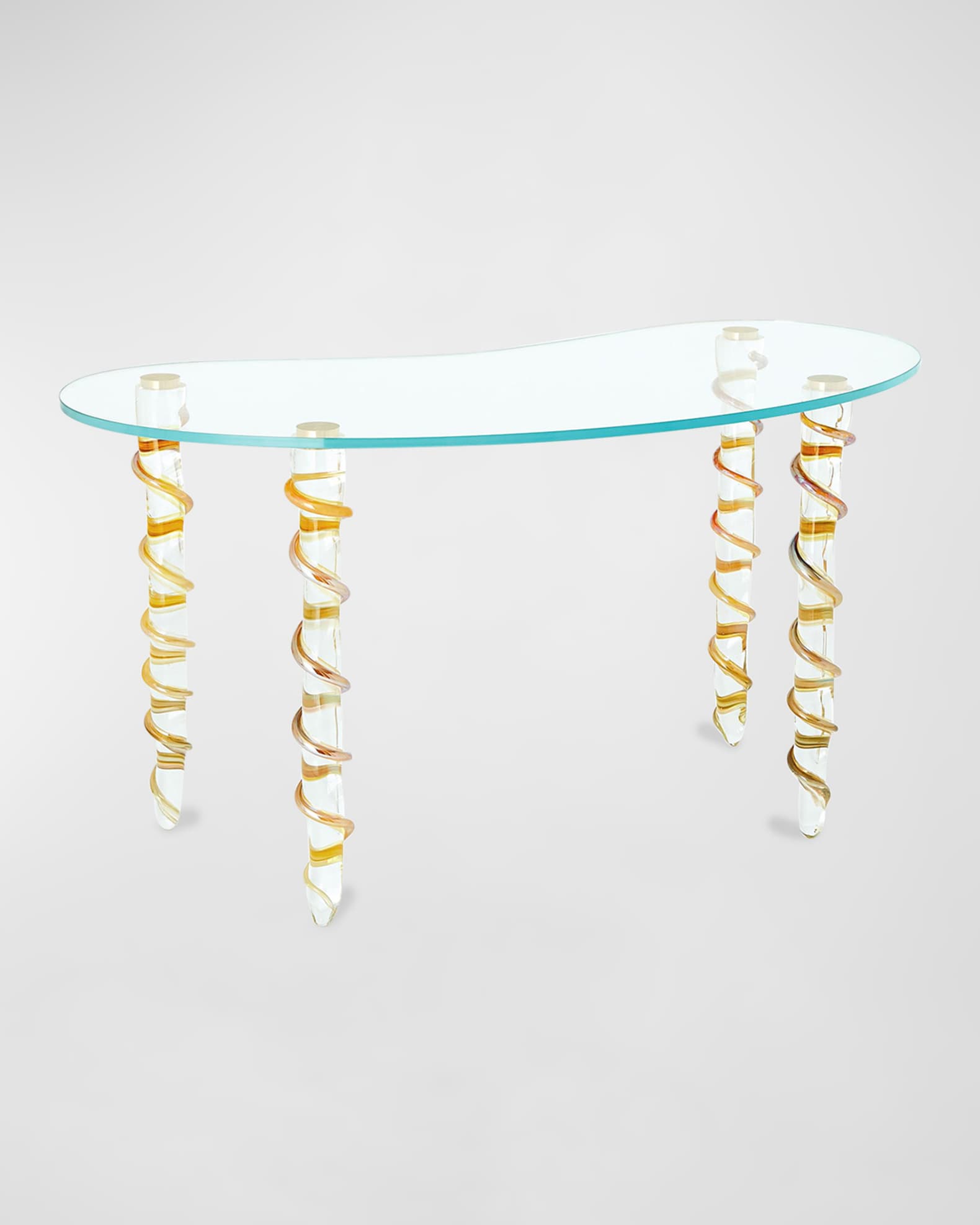 William D. Scott for Global Views Kidney Glass Vanity/Desk