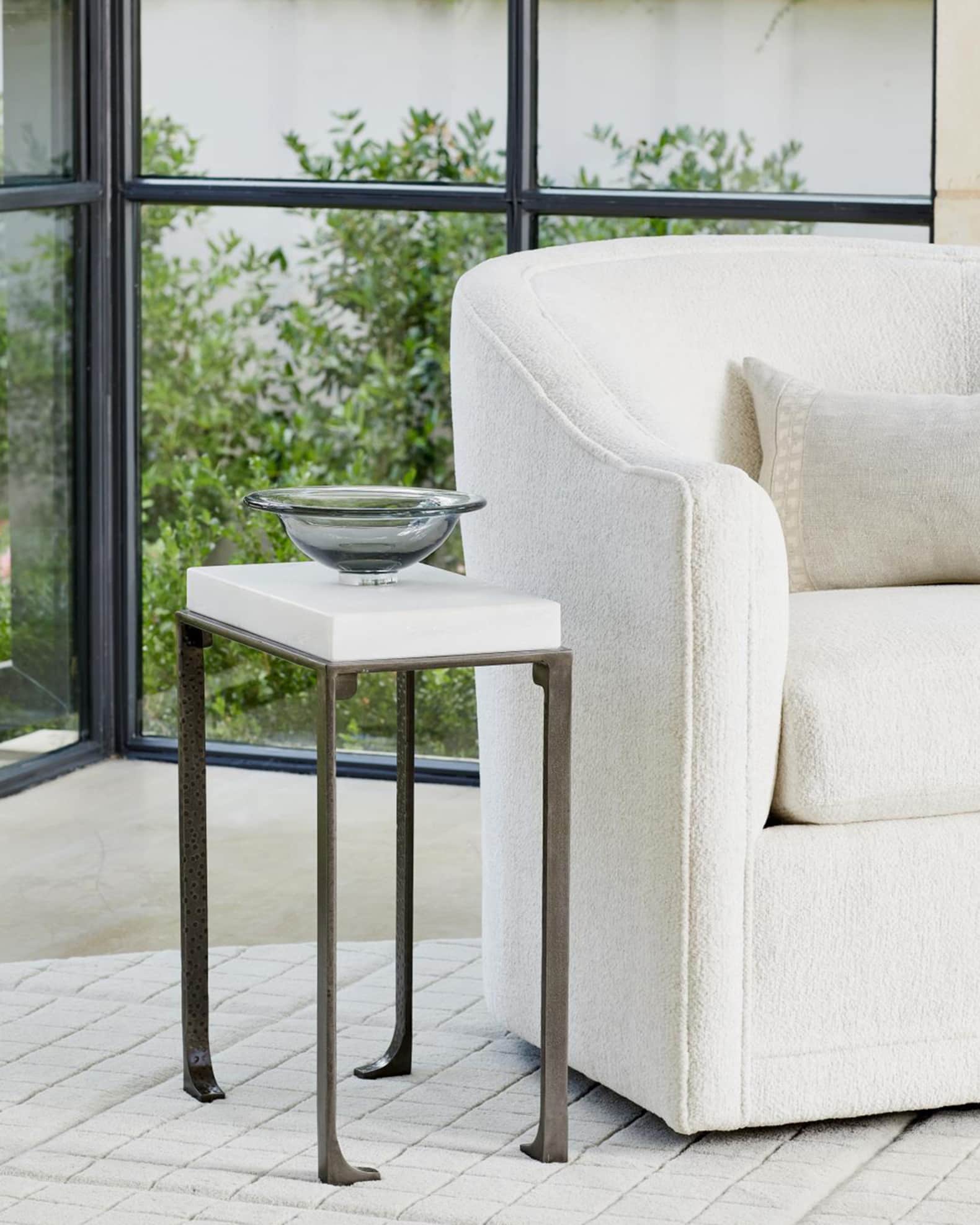 Small marble on sale top accent table