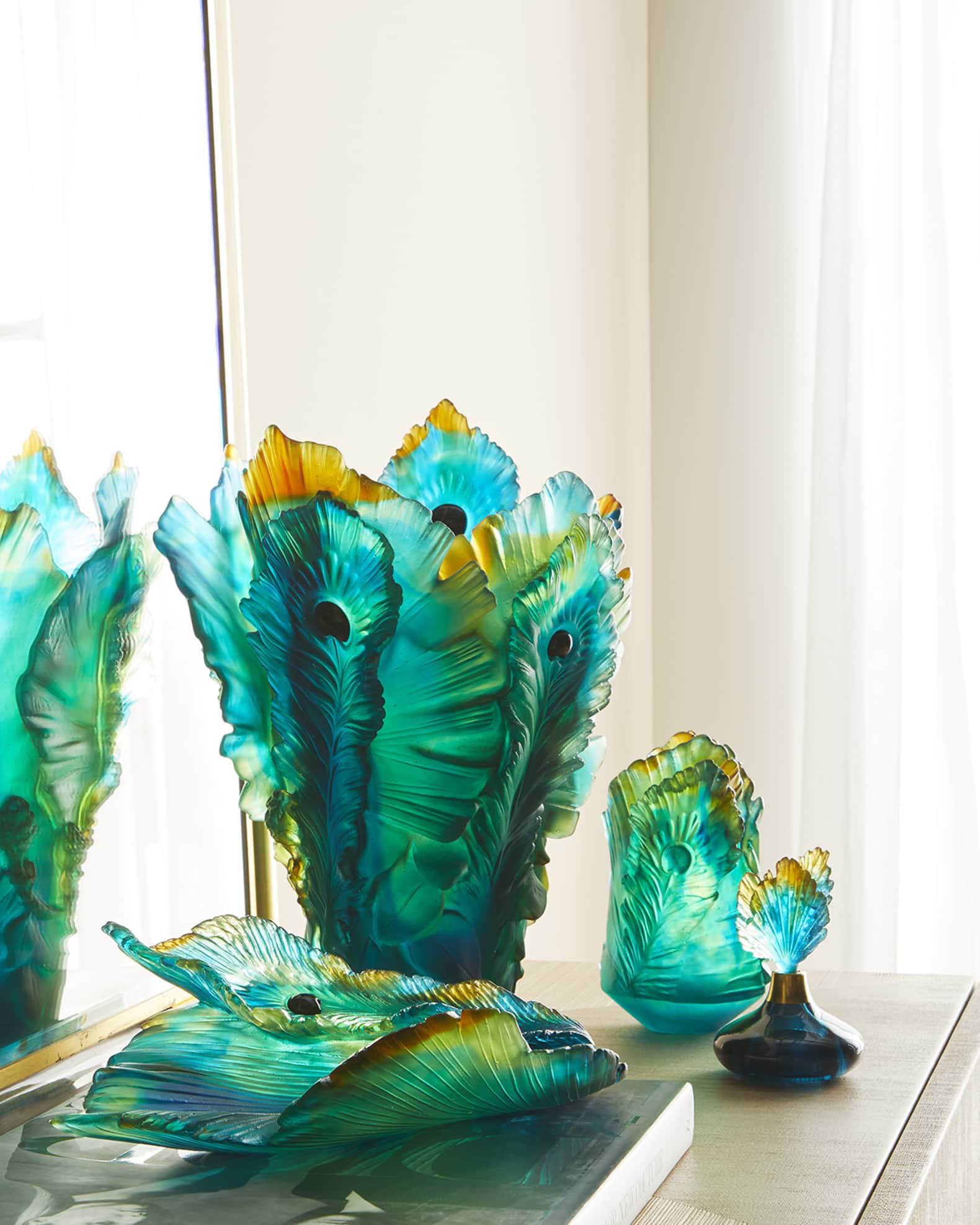 Daum Fleur de Paon Vase - Small | Horchow