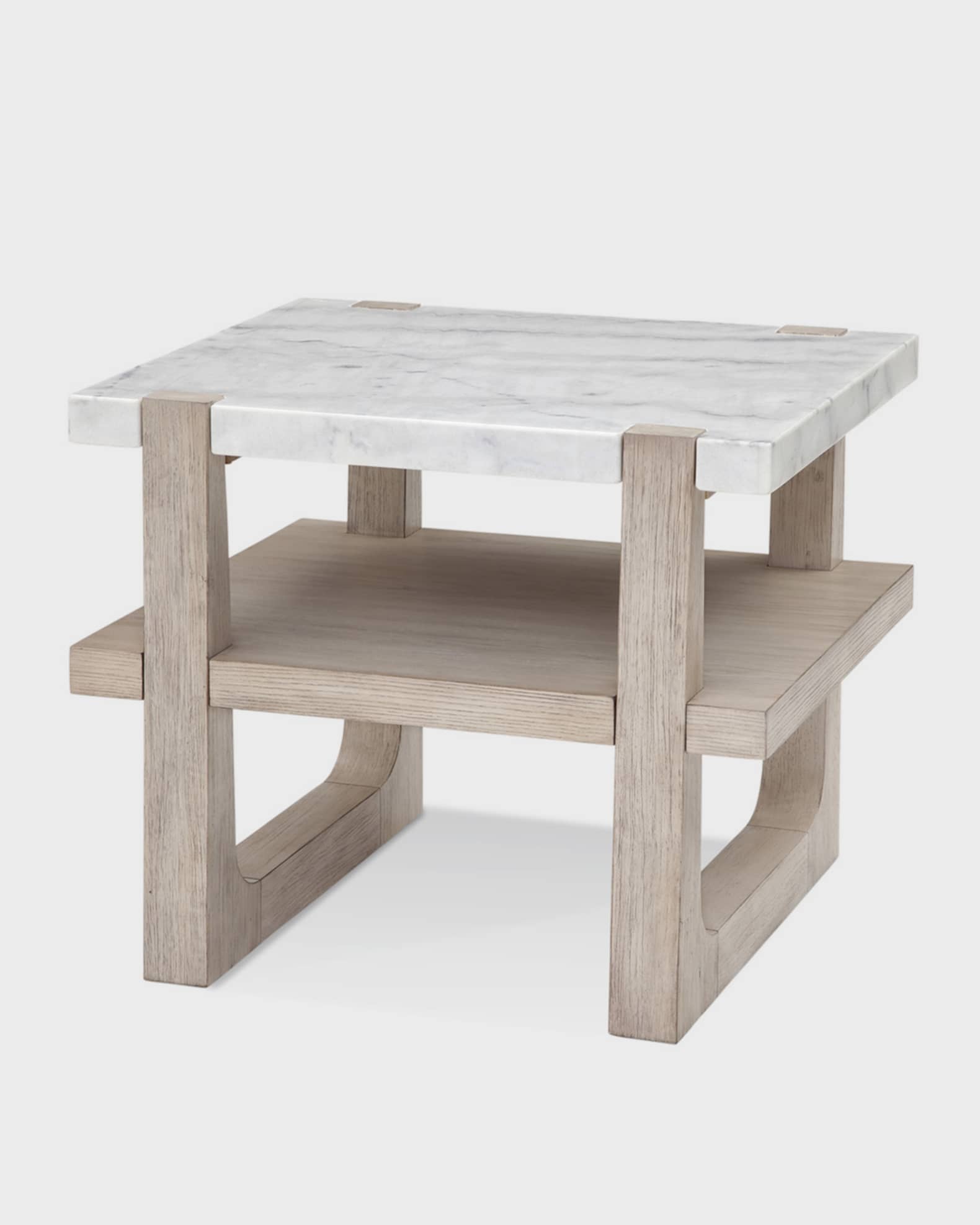 Katherine Noble by BMC Nantucket Marble Top End Table