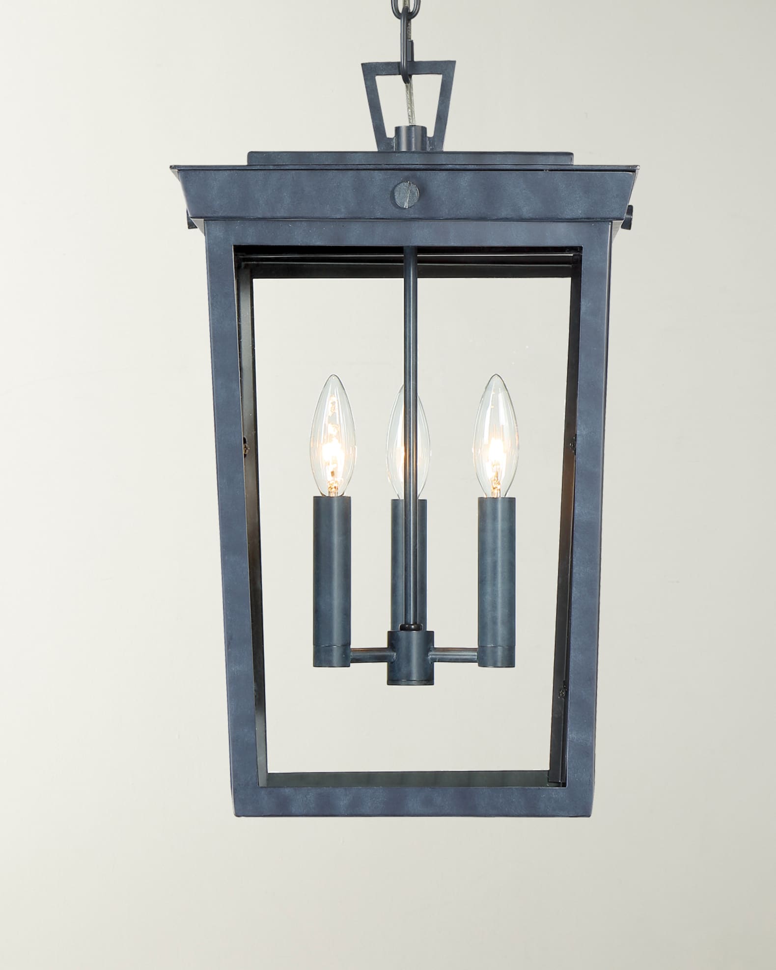 Crystorama Belmont 3Light Graphite Chandelier Horchow