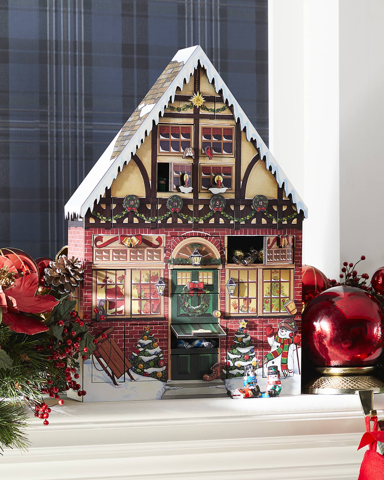 Byers Choice Christmas House Advent Calendar Horchow