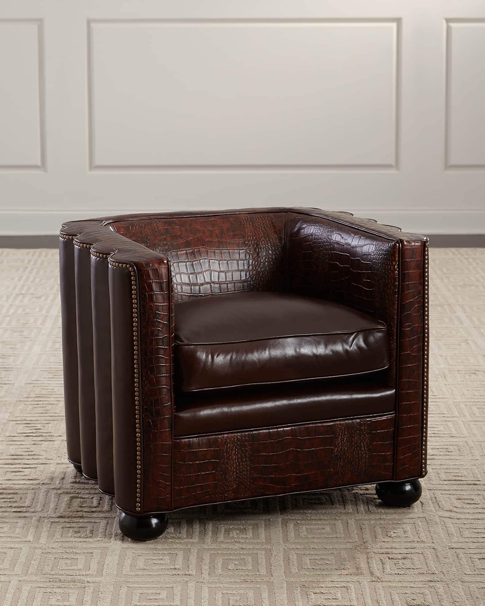 Low hotsell leather chairs