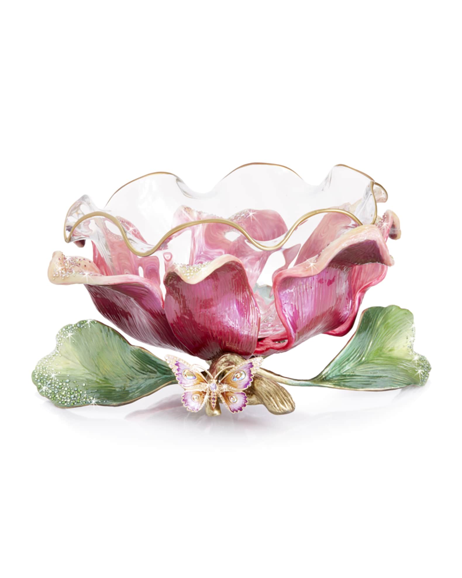 Jay Strongwater Large Flower Bowl
