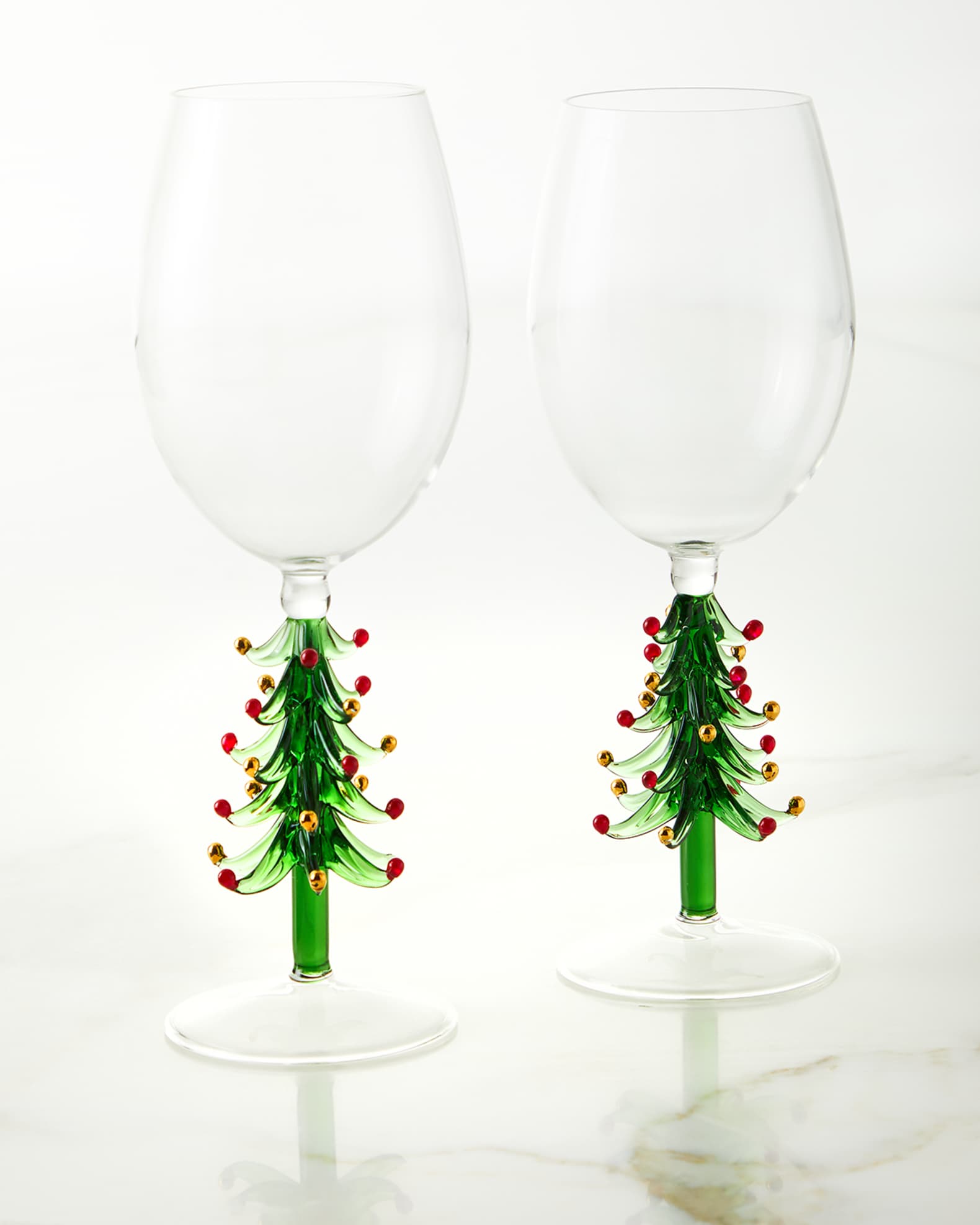 Christmas Wine Glasses set of 2
