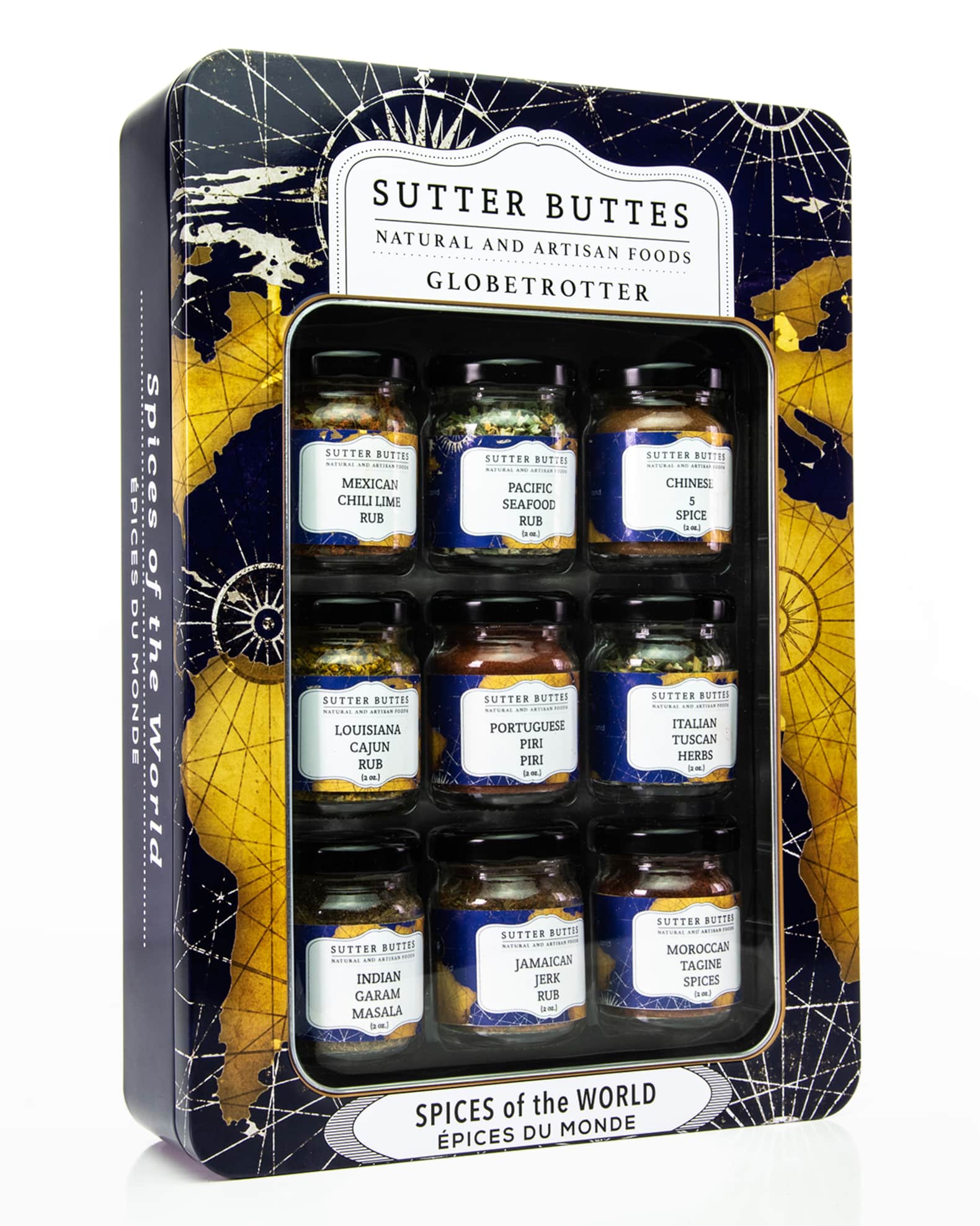 Sutter Buttes Natural and Artisan Foods Globetrotter Spice Tin Horchow