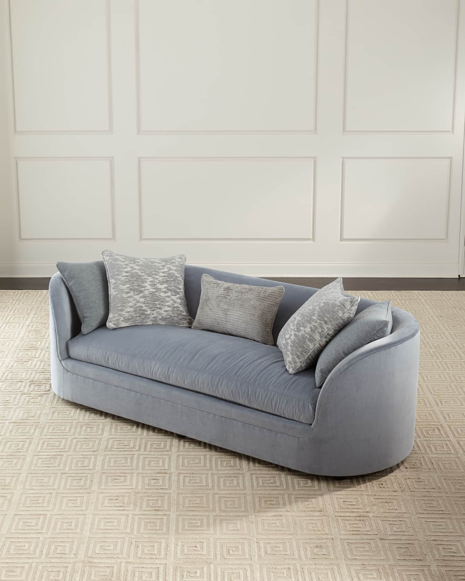Bernhardt velvet best sale sofa