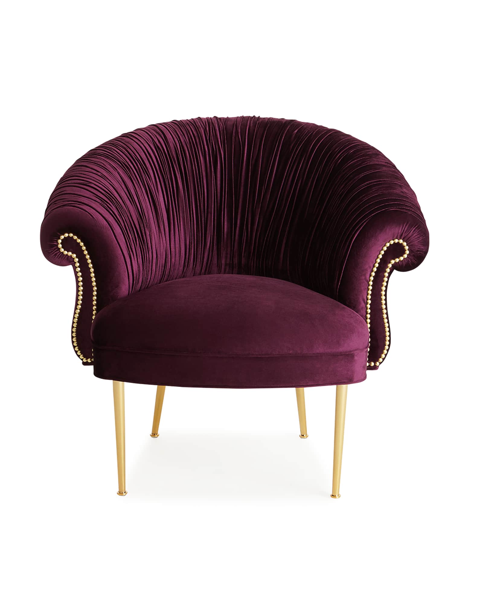 Velvet shell chair sales