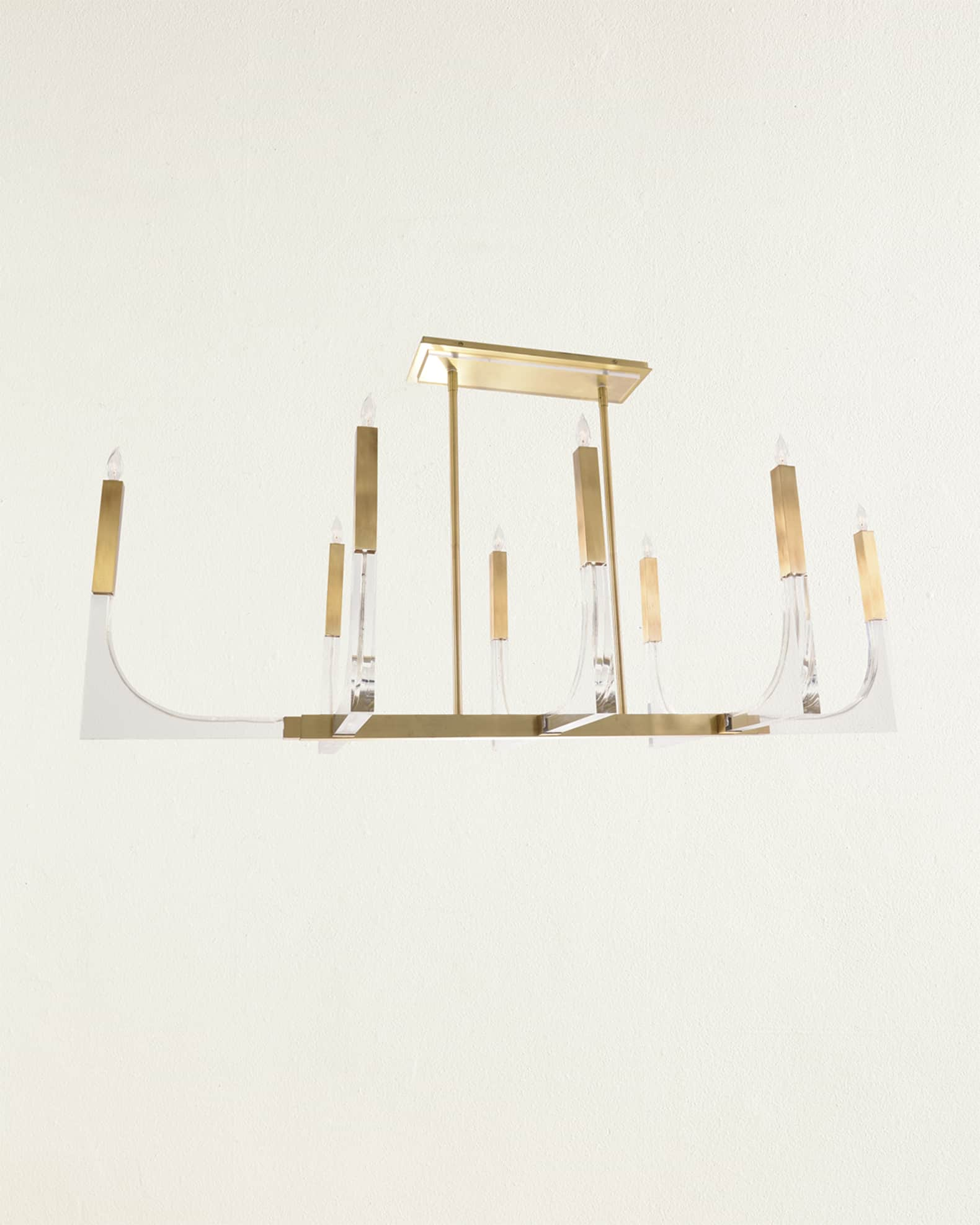 Visual Comfort Studio Palma 6-Light Chandelier in Burnished Brass by Thomas  O'Brien