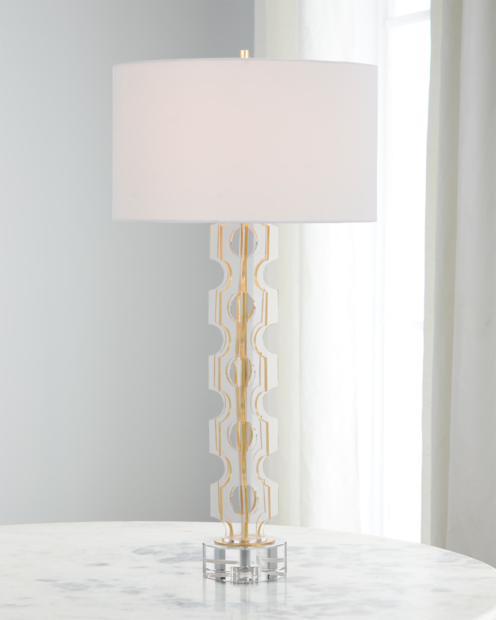 Acrylic table on sale lamp
