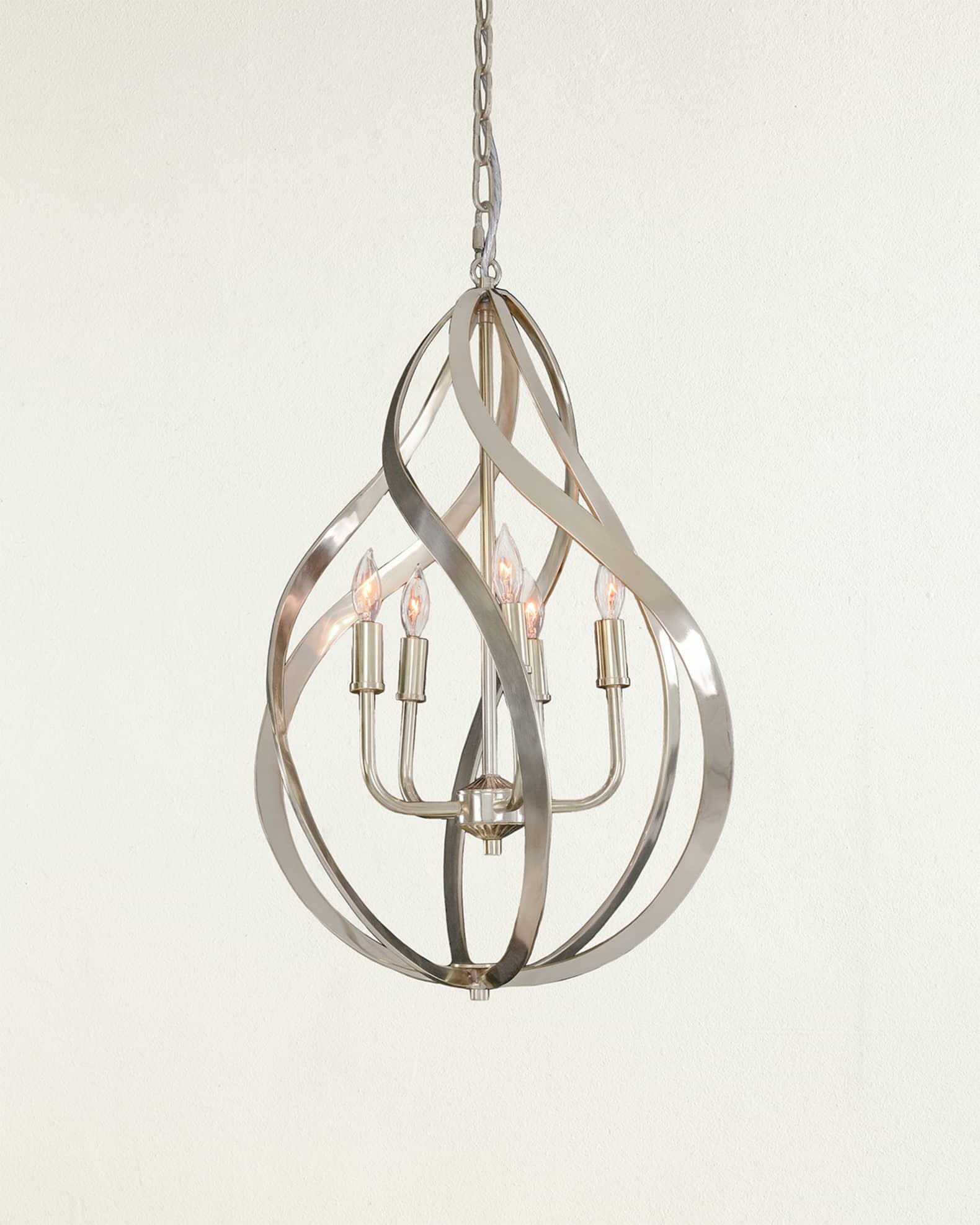 John-Richard Collection Ribbons of Nickel Swirls Pendant