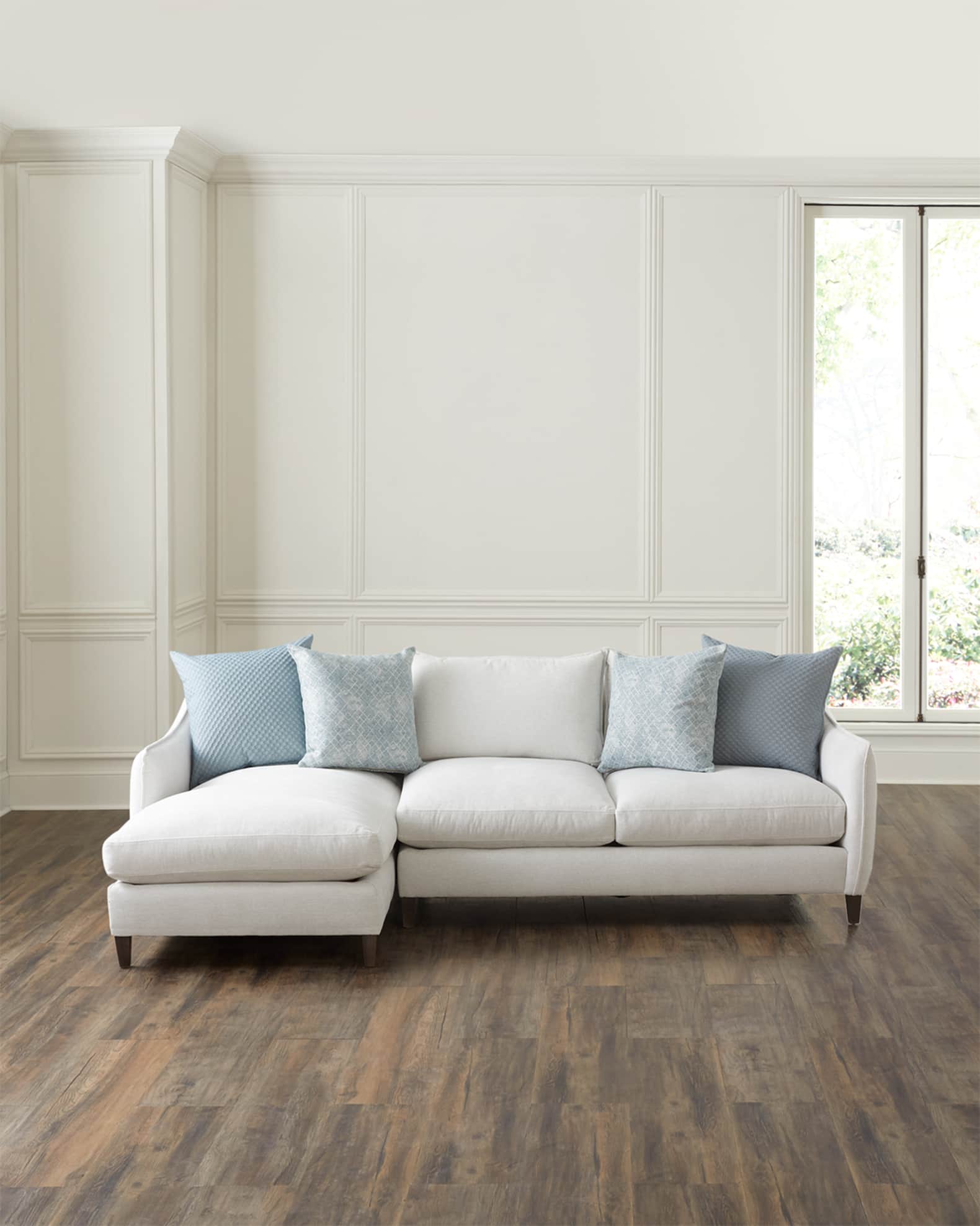 Left facing discount chaise sofa